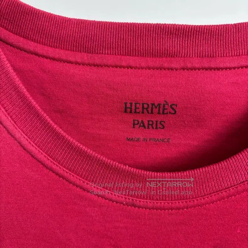 Hermes Hermes Fuchsia Printed T-Shirt Dress Size XS / US 0-2 / IT 36-38 - 4 Thumbnail