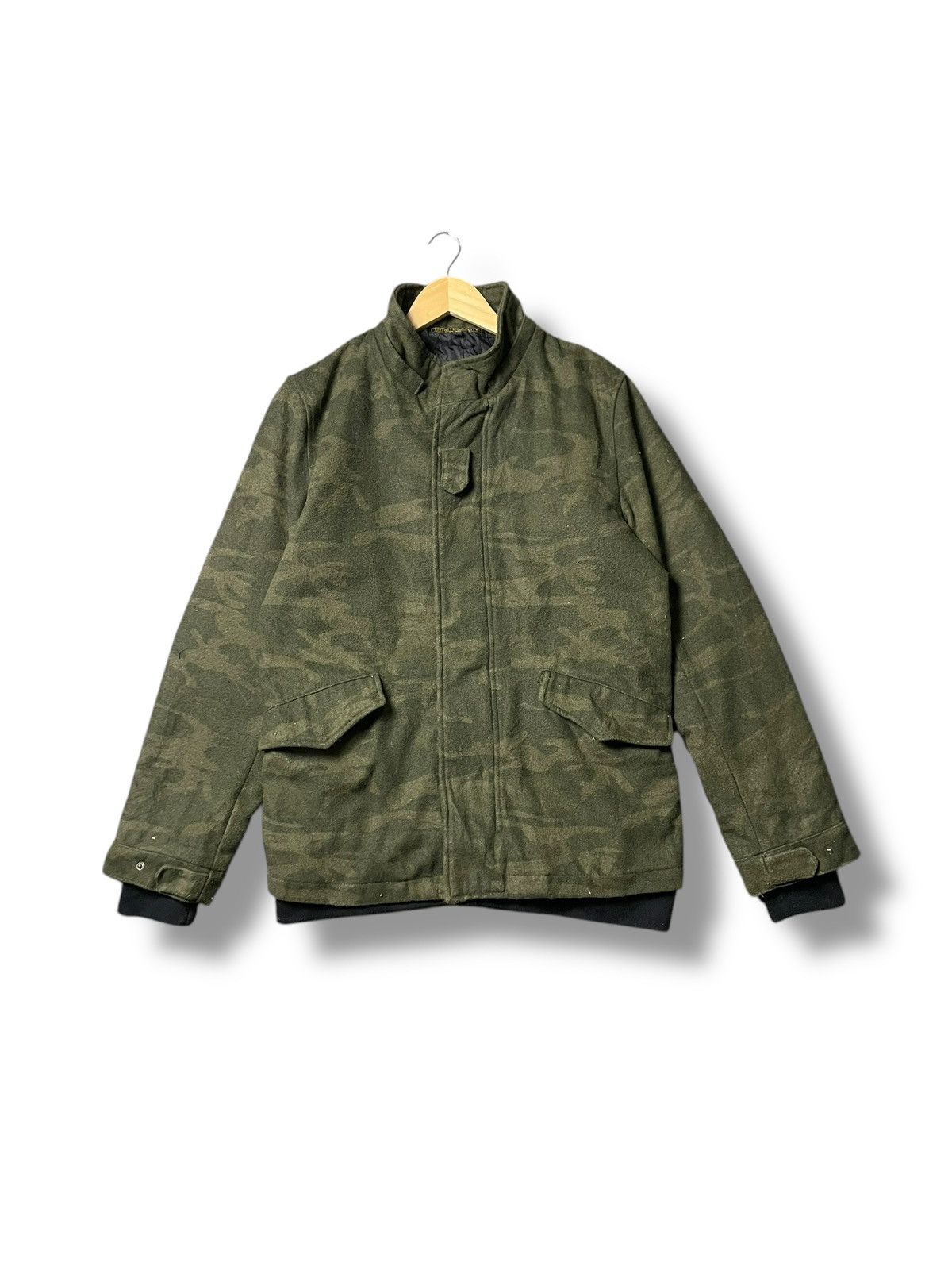 Japanese Brand × Vintage Unlimited Ability Camo Military Wool Jacket (45) Size US XL / EU 56 / 4 - 1 Thumbnail
