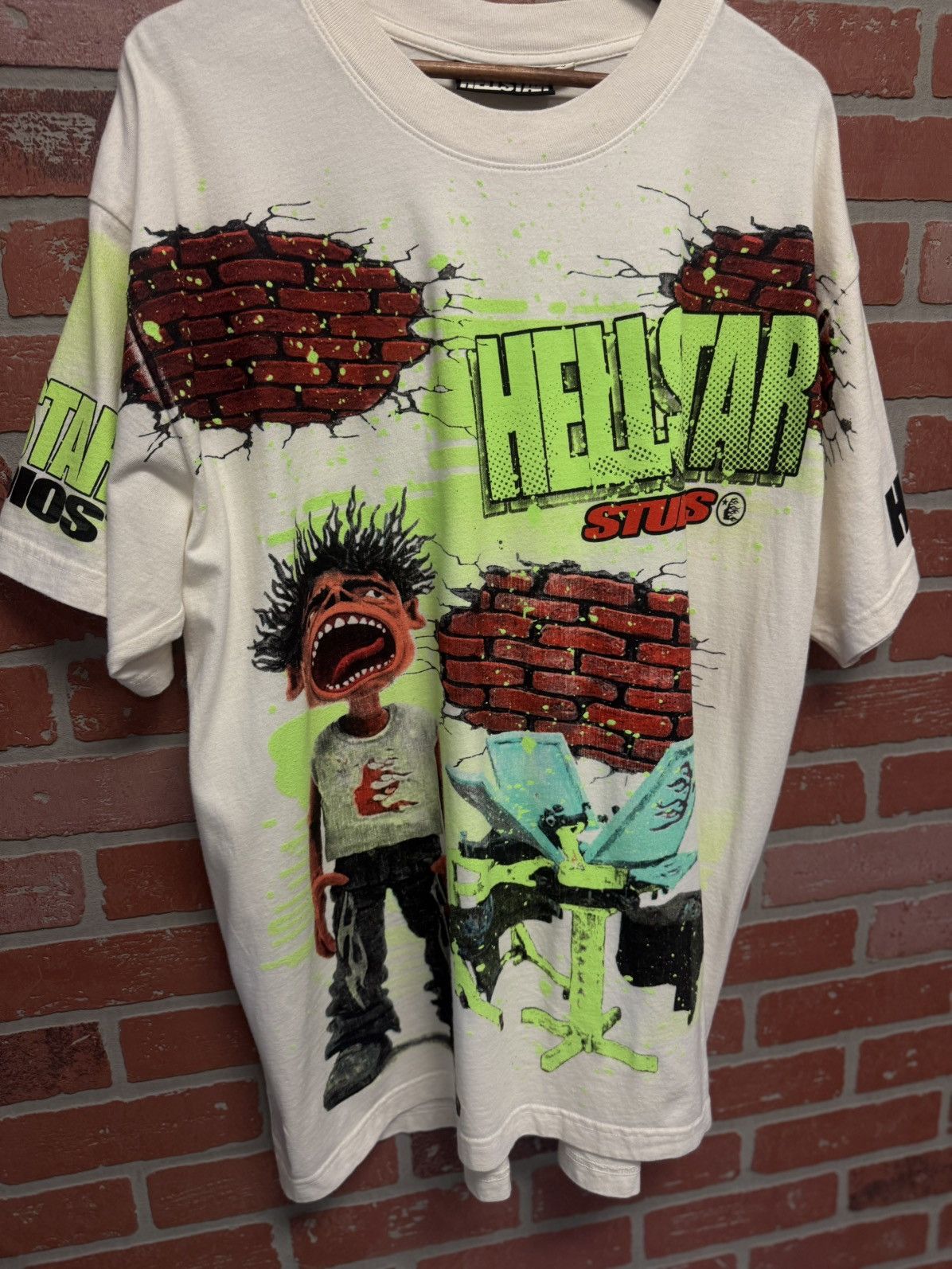 HELLSTAR Hellstar “Brick Wall” Tee Shirt Size XL (NEW) Size US XL / EU 56 / 4 - 2 Thumbnail