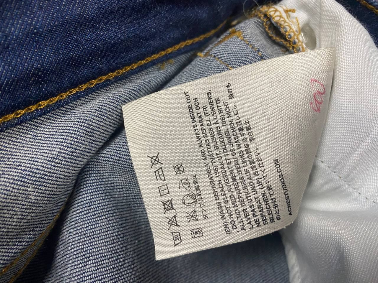 Acne Studios × Hysteric Glamour Flex Dark Blue Acne Studios Long Denim Pants JEans Size 26" / US 2 / IT 38 - 9 Thumbnail