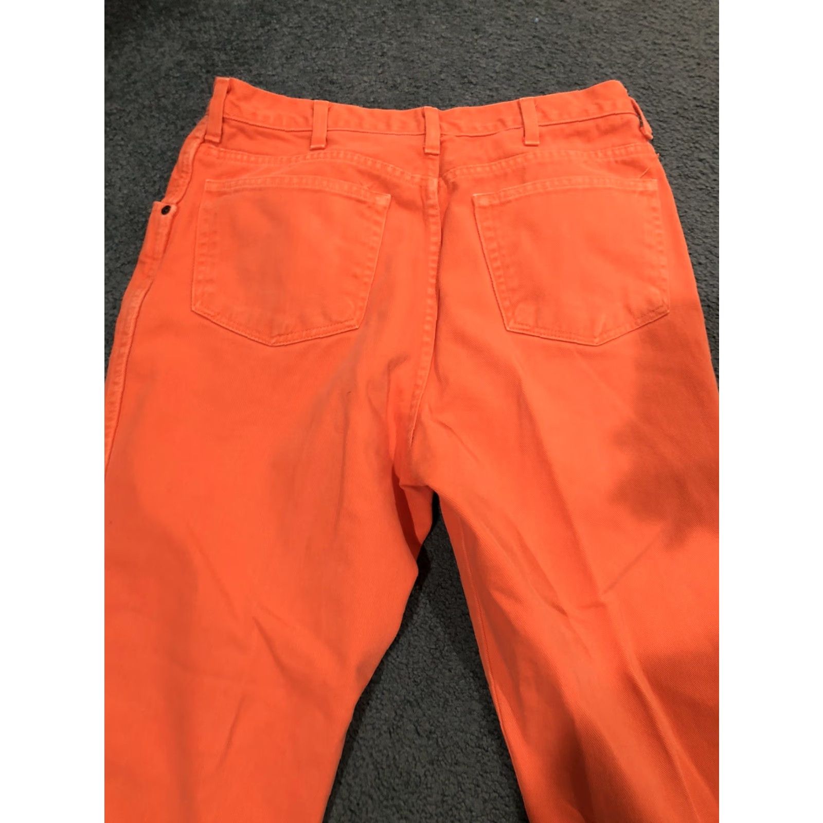 Lands' End VINTAGE Lands' End Denim Jeans Orange 32x30 Men USA Straight W32 L30 United States Regular Inseam 30 Size US 32 / EU 48 - 6 Thumbnail