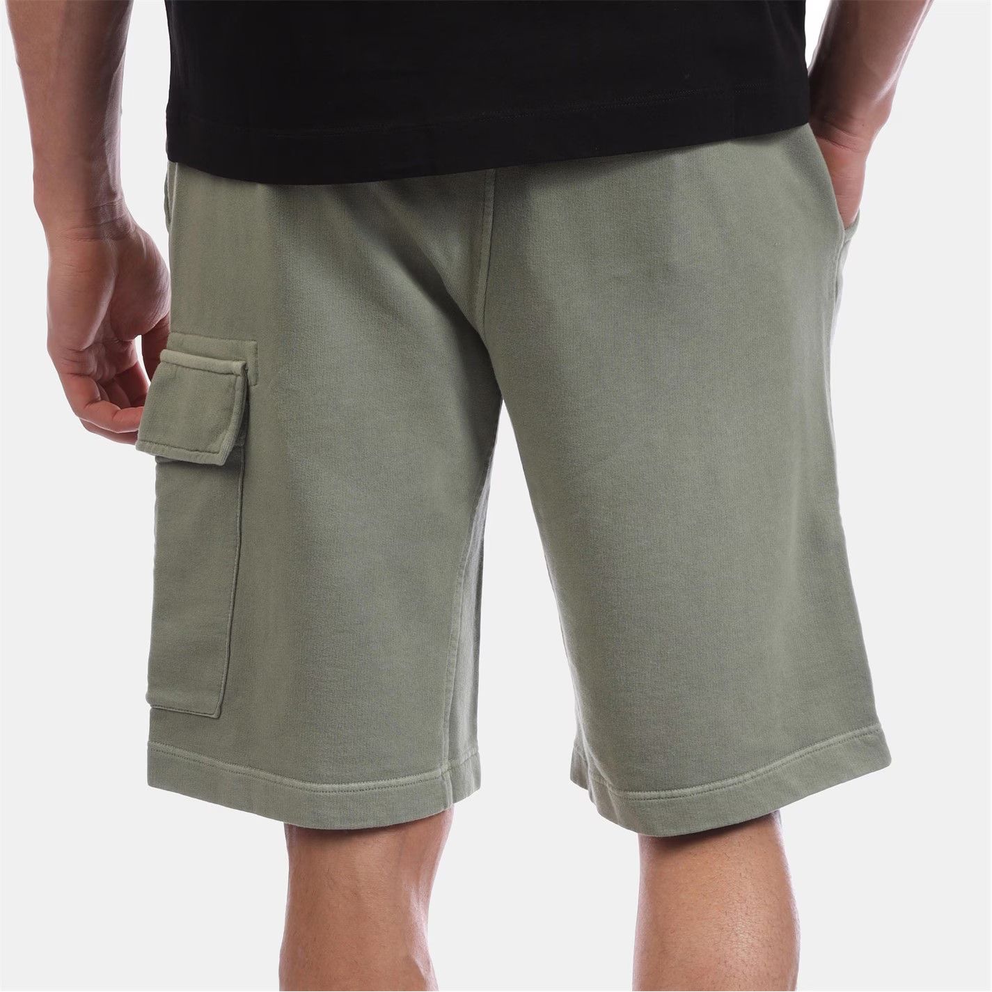 C.P. Company o1g2r1mq0426 Diagonal Track Shorts in Olive Green Size US 30 / EU 46 - 2 Thumbnail