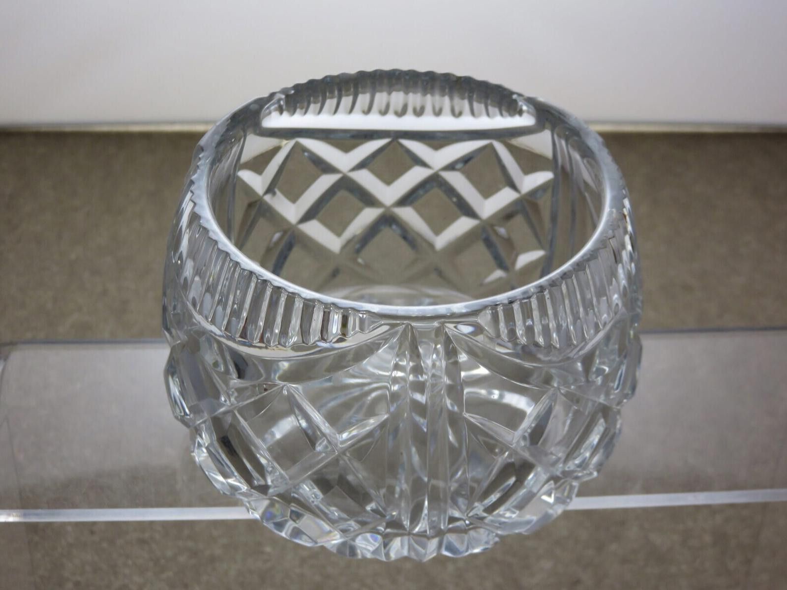 Other Vintage Small Lead Crystal Cut Glass Sugar Bowl 2 3/4" Size ONE SIZE - 3 Thumbnail