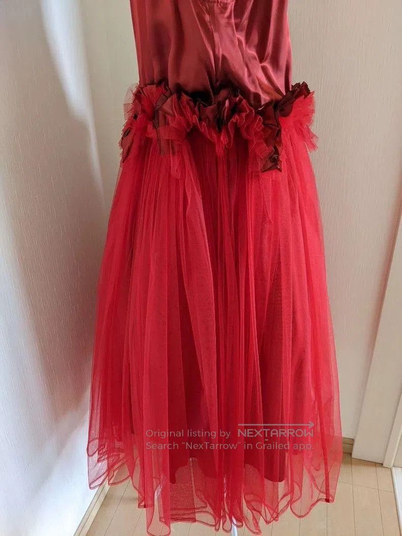 Comme des Garcons COMME des GARCONS Red Vintage Lace Dress. Size US S / EU 44-46 / 1 - 4 Thumbnail