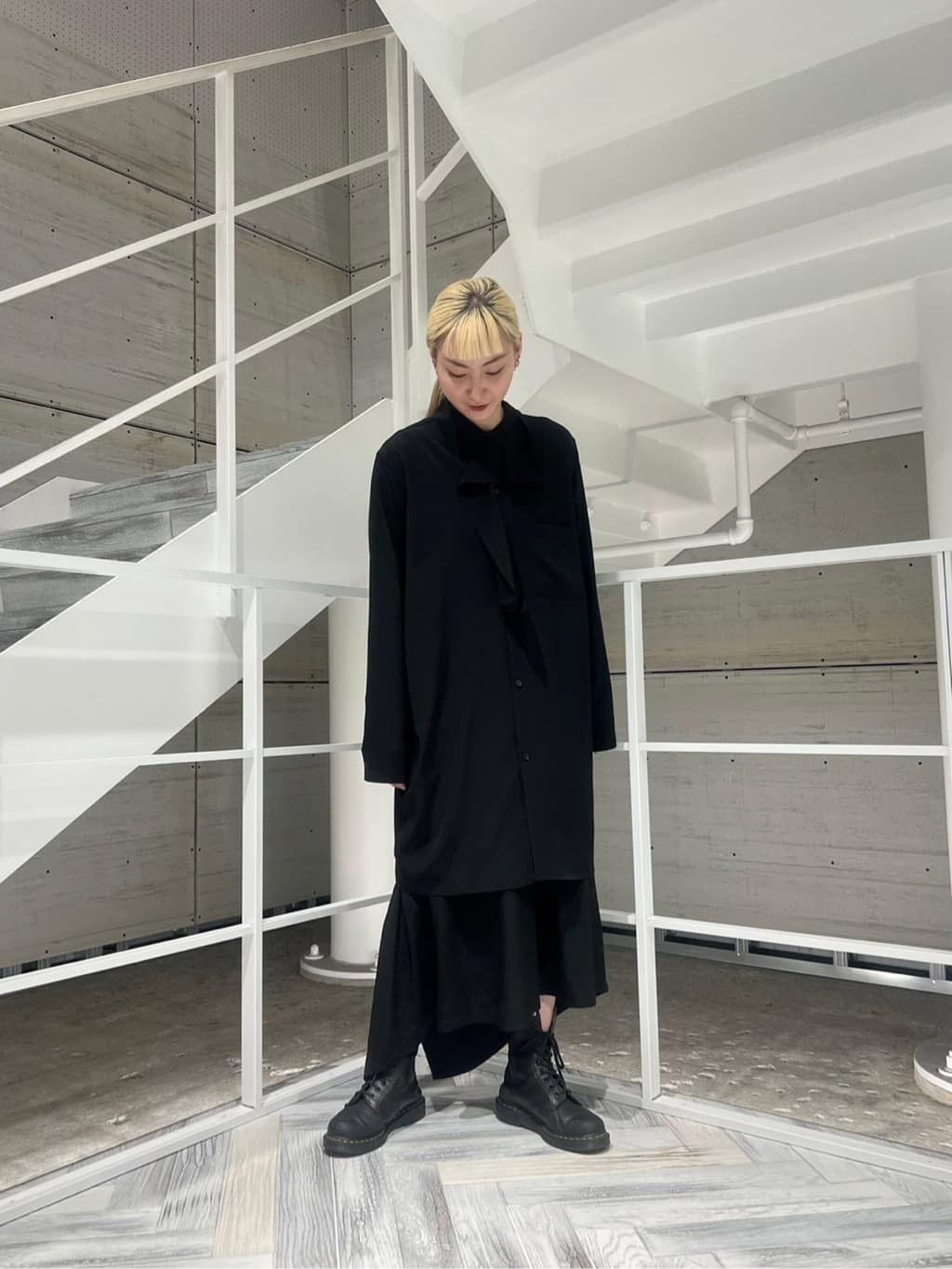 Yohji Yamamoto Y's Yohji Yamamoto - De Chine COLLAR DRAPE BLOUSE SHIRT Size XS / US 0-2 / IT 36-38 - 9 Thumbnail