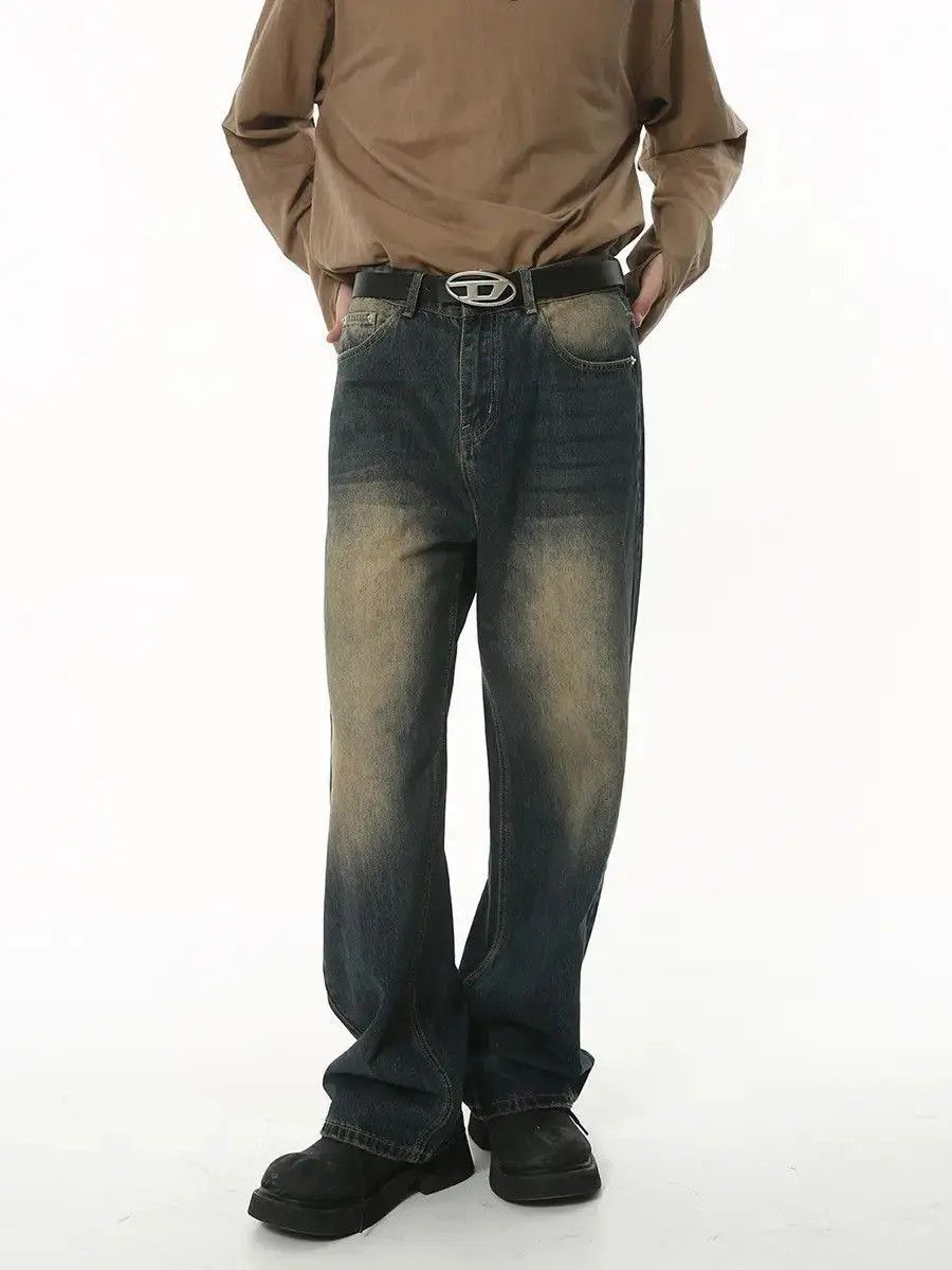 Japanese Brand Retro loose high street wide leg jeans Size US 32 / EU 48 - 3 Thumbnail
