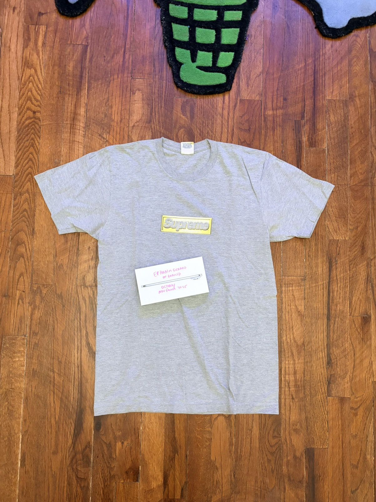 Supreme Supreme Box Logo Bling OG grey tee M Size US M / EU 48-50 / 2 - 1 Thumbnail