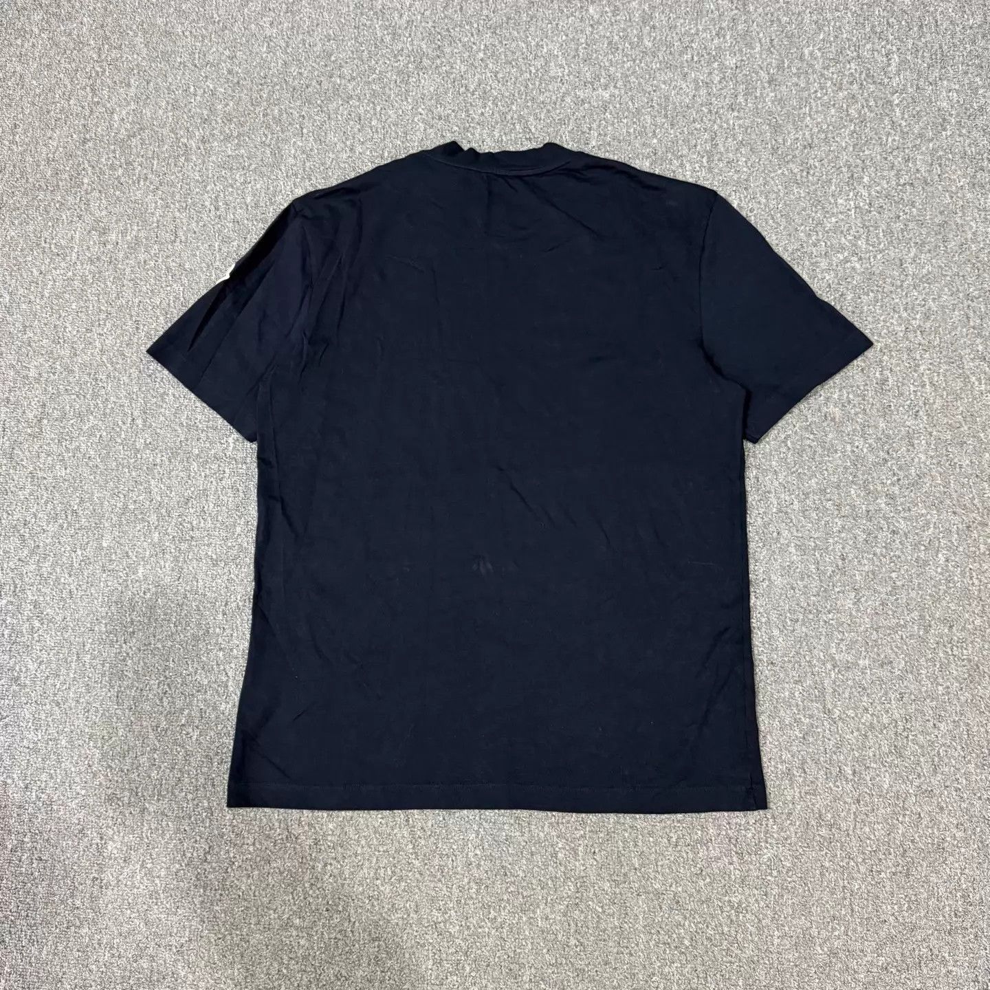 Moncler Moncler Navy Collar Logo Short Sleeve T-Shirt L Size L / US 10 / IT 46 - 2 Thumbnail