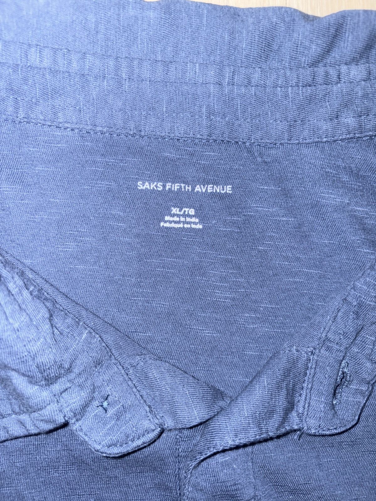 Saks Fifth Avenue Saks Fifth Avenue Polo Shirt Size US XL / EU 56 / 4 - 5 Thumbnail