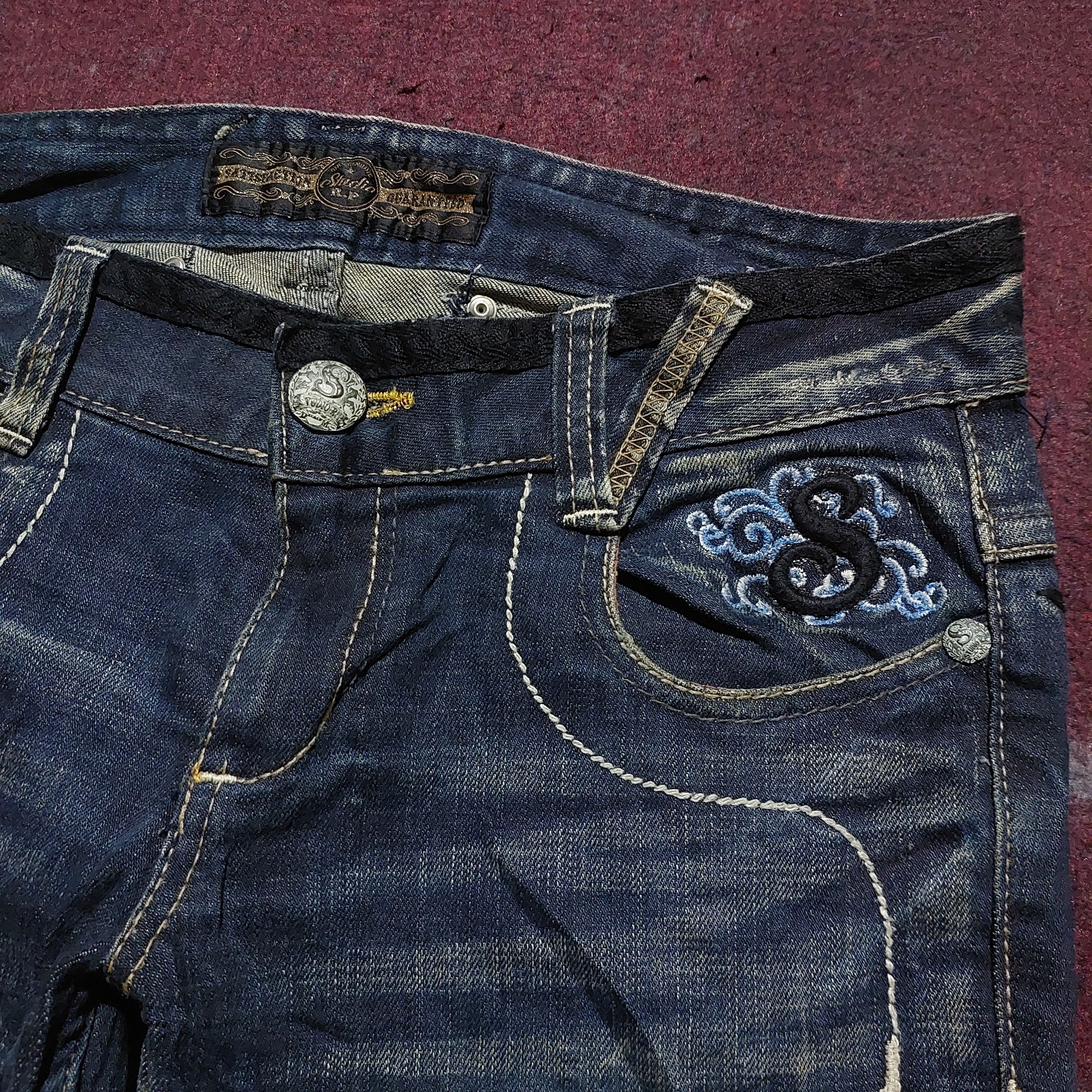 Hysteric Glamour Studio R.P Butterfly Embroidered Studded bootcut Denim Size US 32 / EU 48 - 9 Thumbnail
