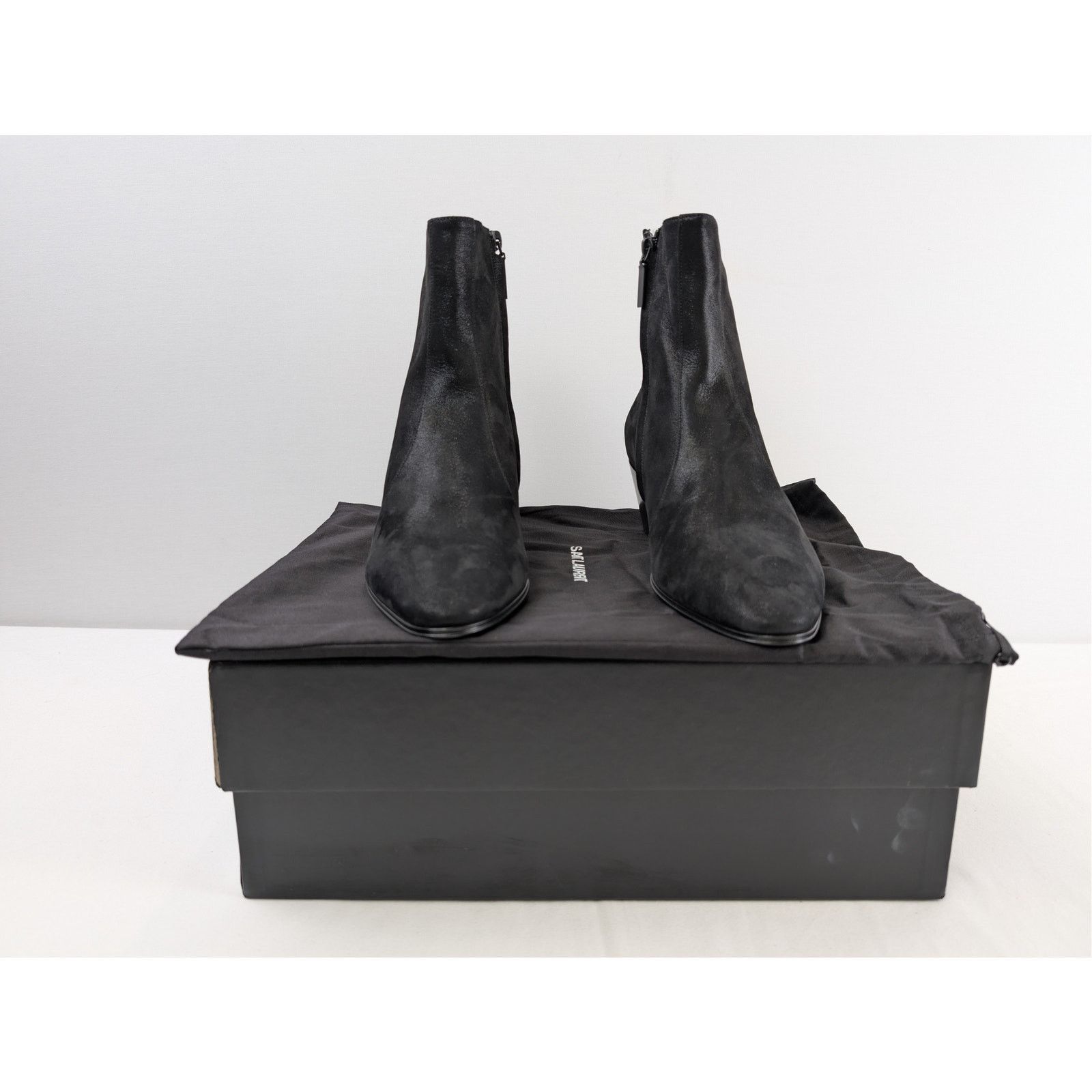 Saint Laurent Paris o1rshd1 Q:2 / Hydra Vassili 60 Zip Boots in Black 42.5 Size US 9.5 / EU 42-43 - 15 Thumbnail