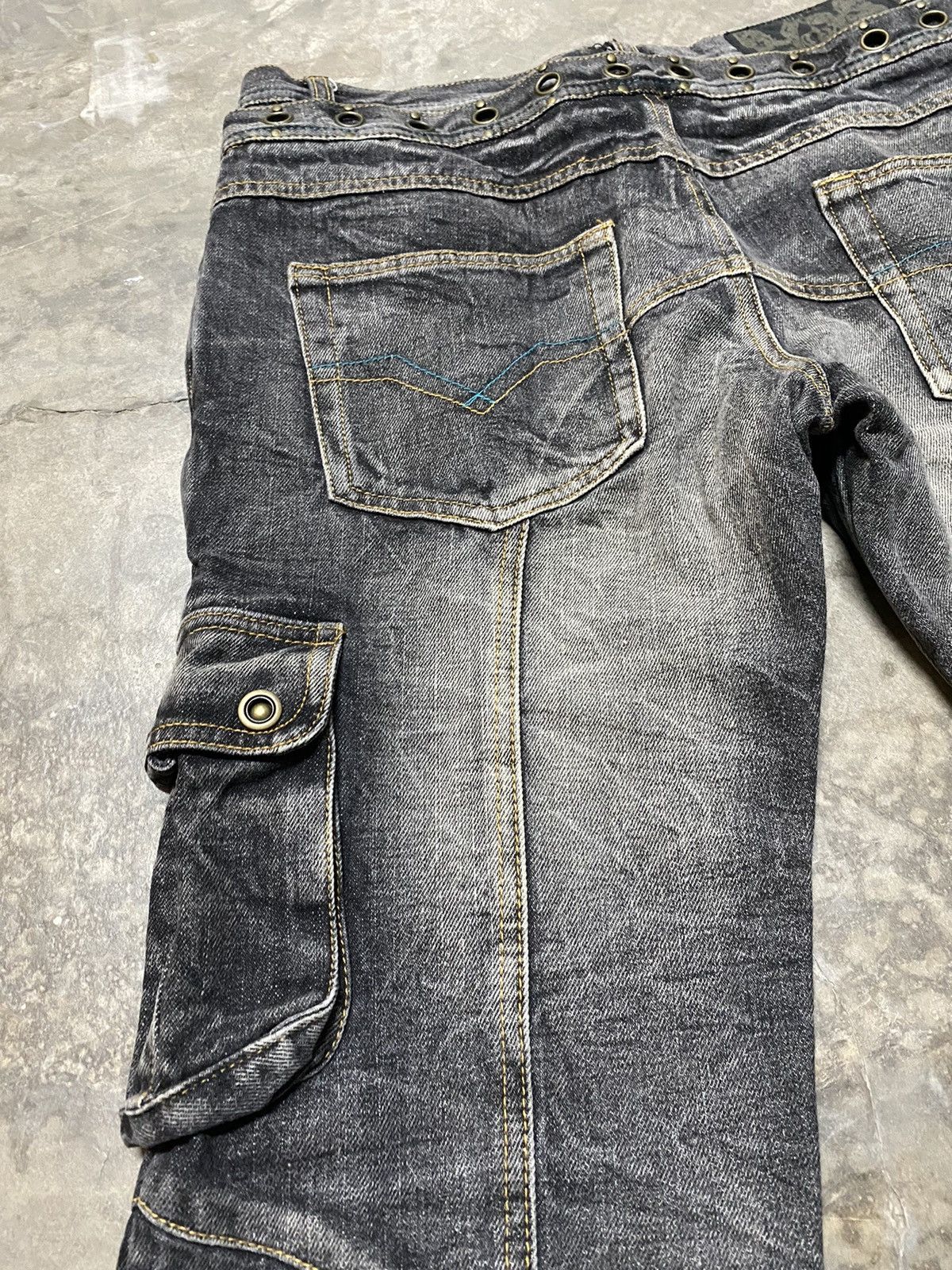 14th Addiction × LOWBOX × Le Grande Bleu (L.G.B.) Flare Jeans Lowbox Bondage Size US 31 - 18 Thumbnail