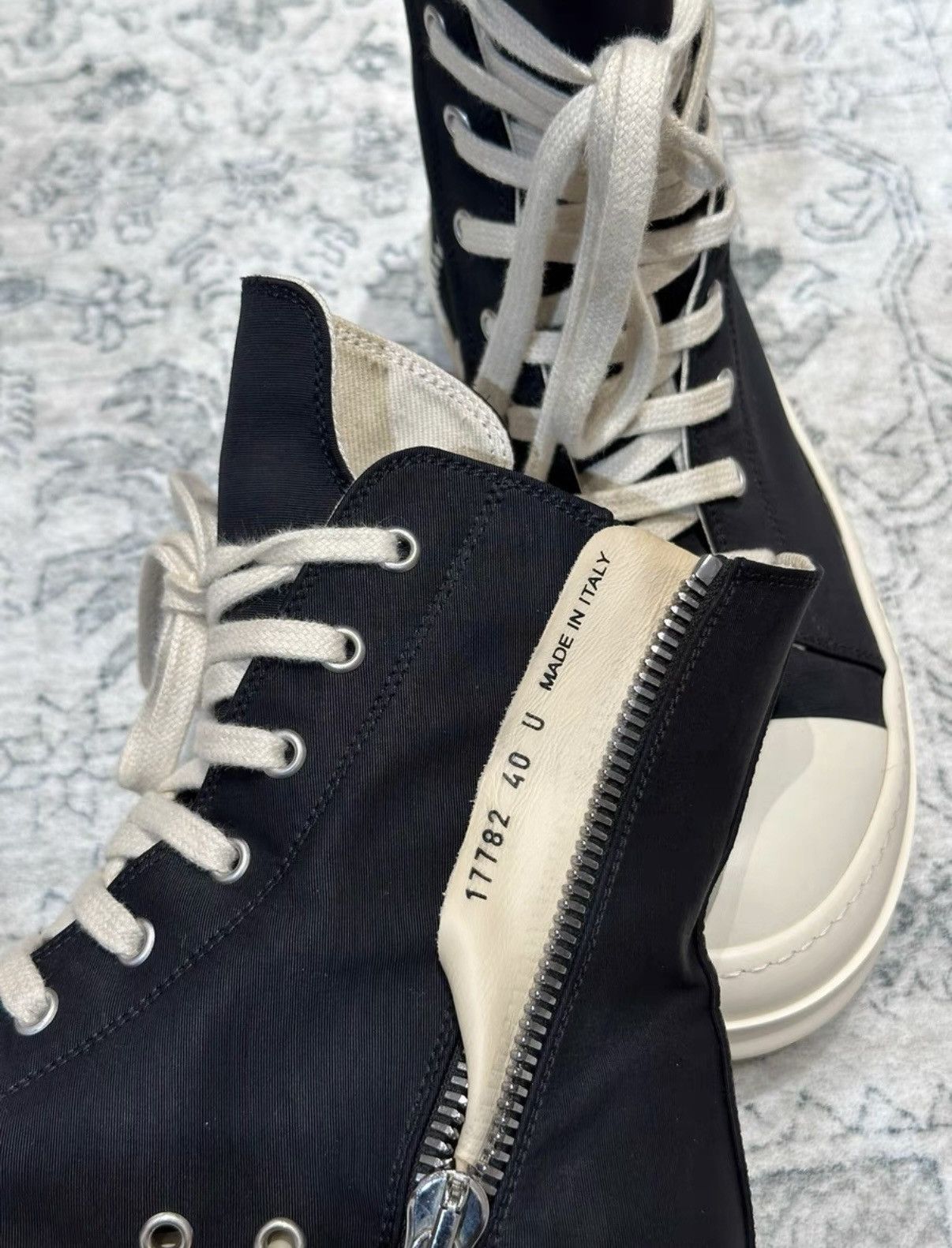 Rick Owens Rick Owens DRKSHDW high-top canvas sneakers Size US 7 / EU 40 - 6 Thumbnail