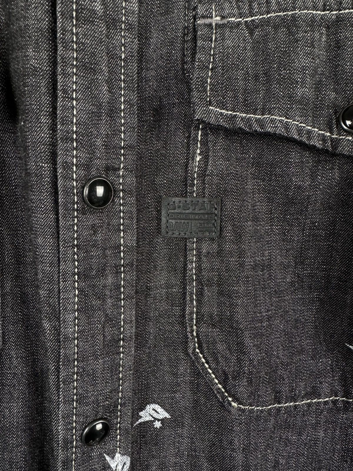 G-Star G Star Raw Landoh Denim Snap Shirt Size US L / EU 52-54 / 3 - 4 Thumbnail