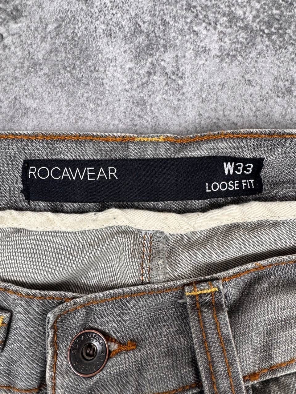 Rocawear Rocawear Mens Grey Vintage Wide Pants Denim Jeans Size US 33 - 8 Thumbnail