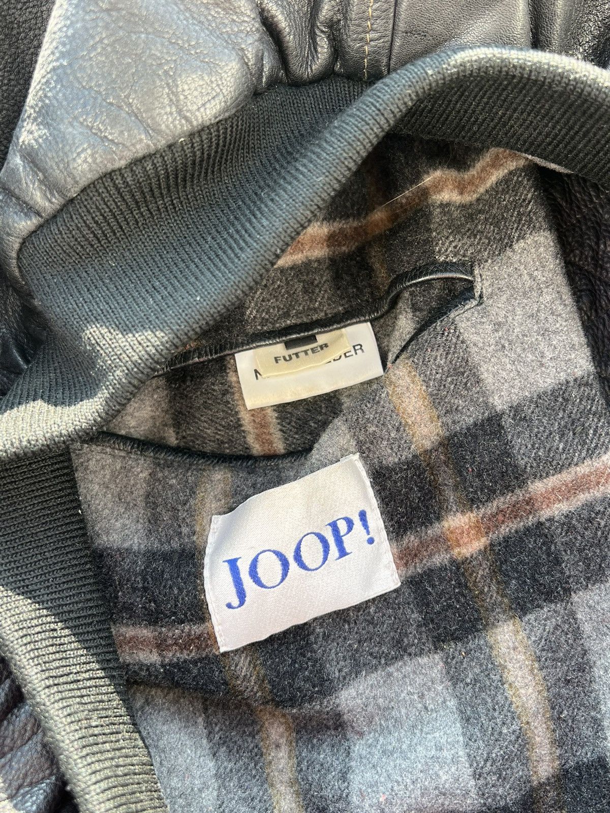Joop! × Vintage Vintage JOOP leather bomber jacket rare Size US L / EU 52-54 / 3 - 7 Thumbnail