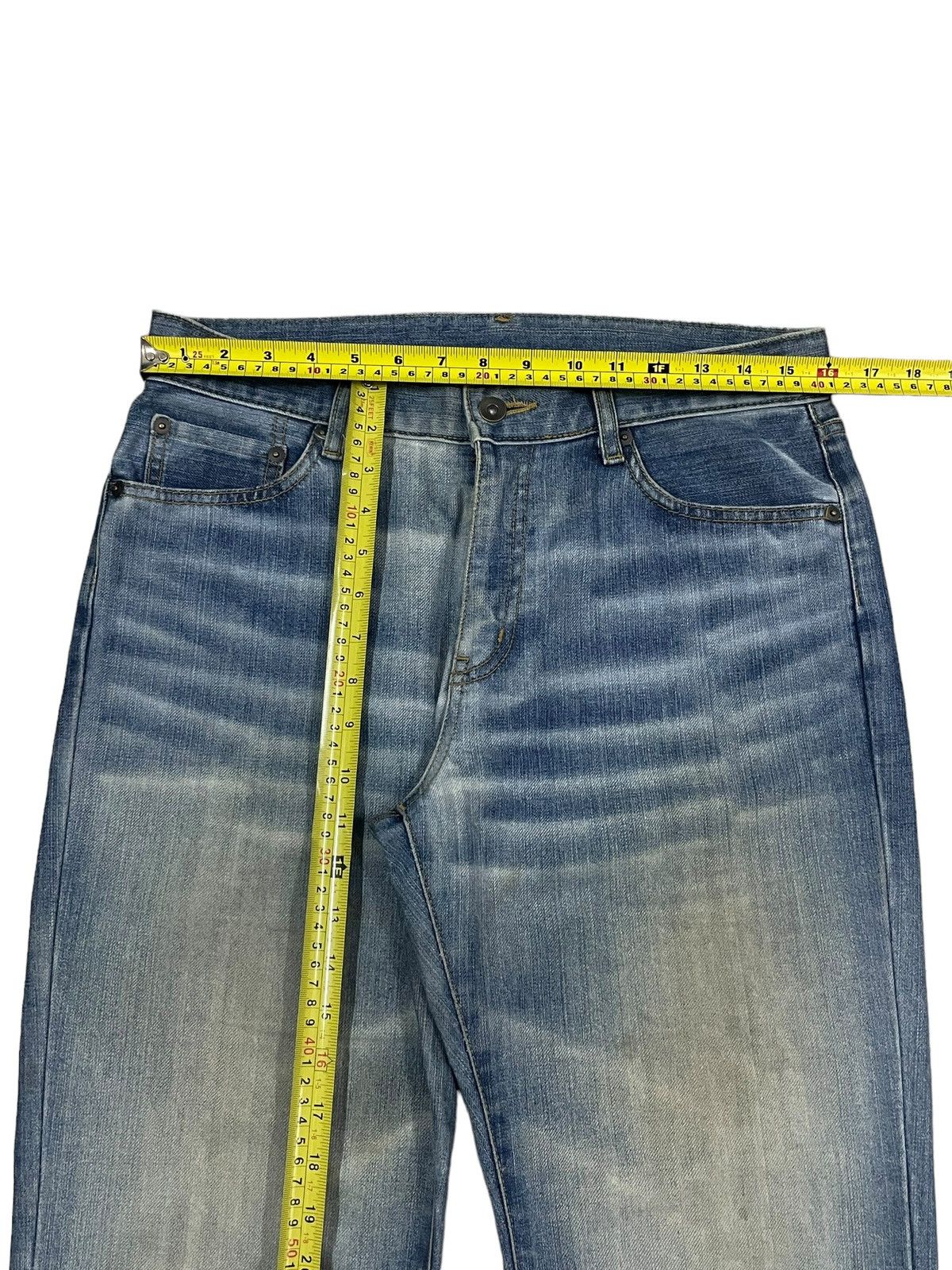 Jun Takahashi Vintage Y2K Japanese Brand Uniqlo Blue Wash Bootcut Jeans Size US 32 / EU 48 - 18 Thumbnail