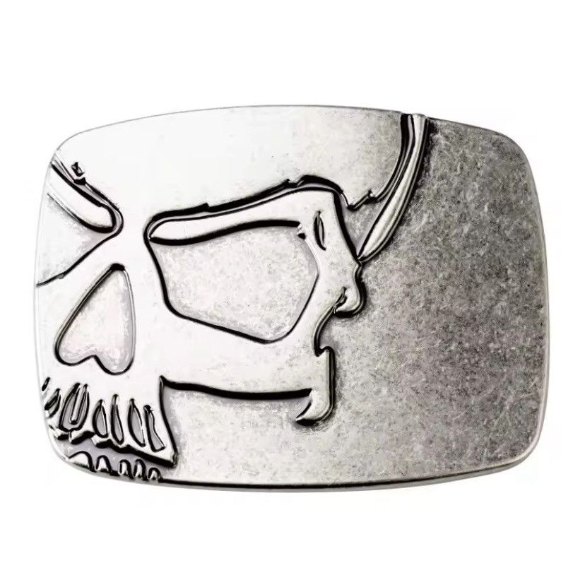 Other Skull Alloy Square Skeleton Belt Buckle Size ONE SIZE - 1 Thumbnail