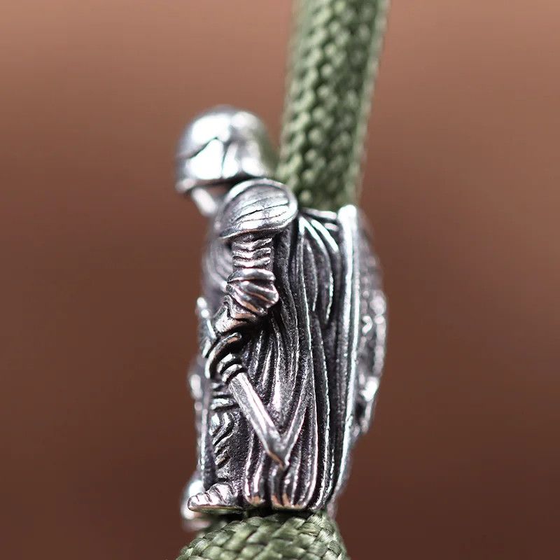 Handmade 3Pcs Armor Warrior Beads Paracord Bead Zipper Umbrella Rope Size ONE SIZE - 7 Thumbnail
