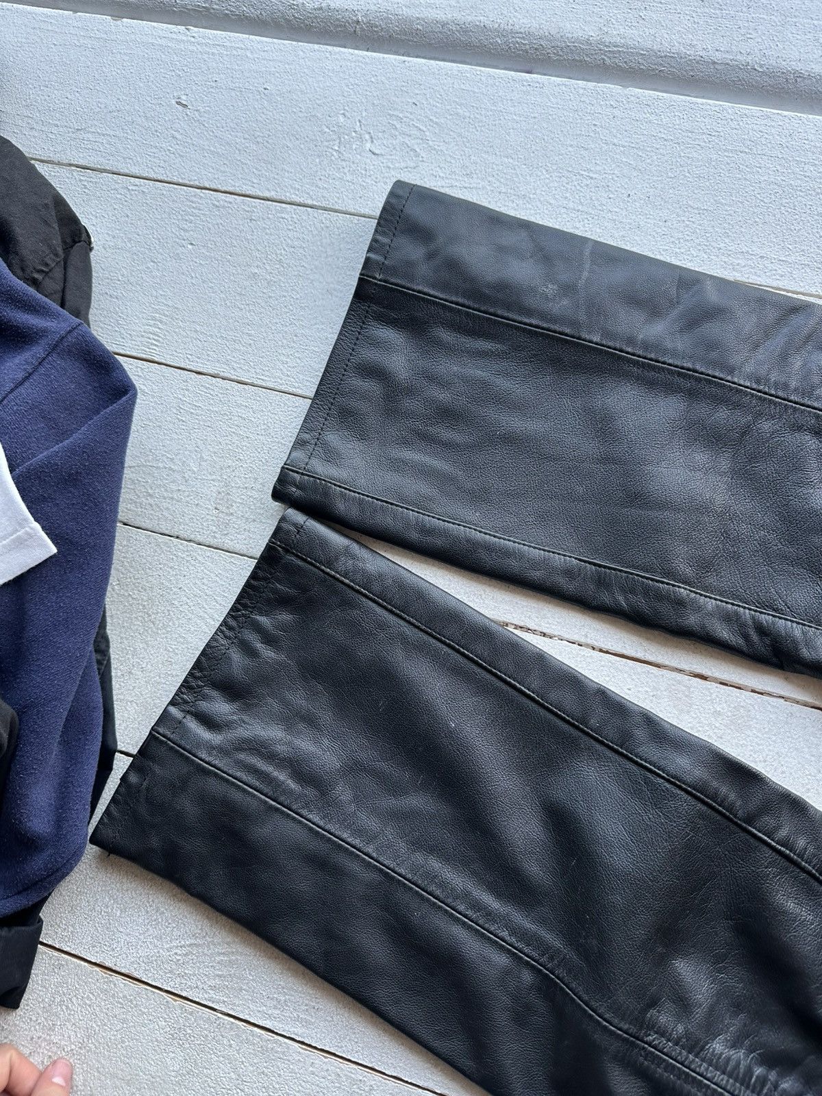 Leather HELD 🚨 LEATHER PANTS RACING VNTG Cowboy Biker Leather Pants Size US 32 / EU 48 - 4 Thumbnail