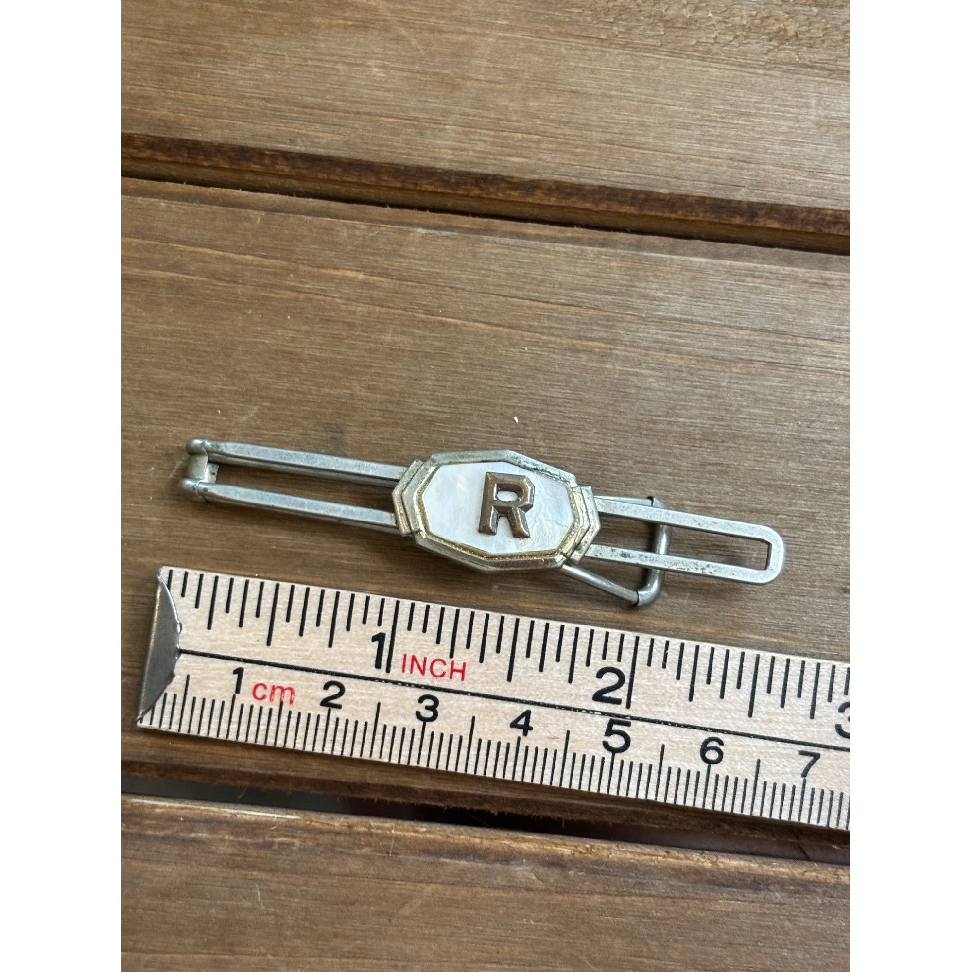 Other Vintage Tie Clip With Monogram R Size ONE SIZE - 4 Thumbnail