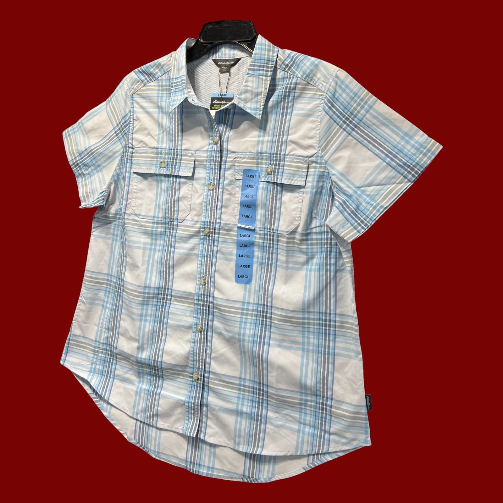 Other Eddie Bauer - Women's Moisture Wicking Short Sleeve Shirt - Size L / US 10 / IT 46 - 19 Thumbnail