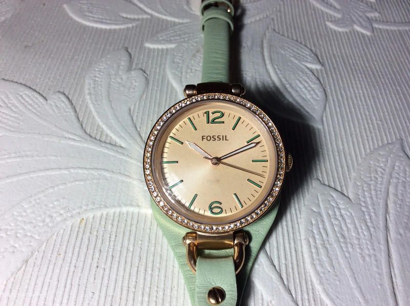 Fossil Fossil Women's Georgia green Watch with two leather braclete Size ONE SIZE - 5 Thumbnail