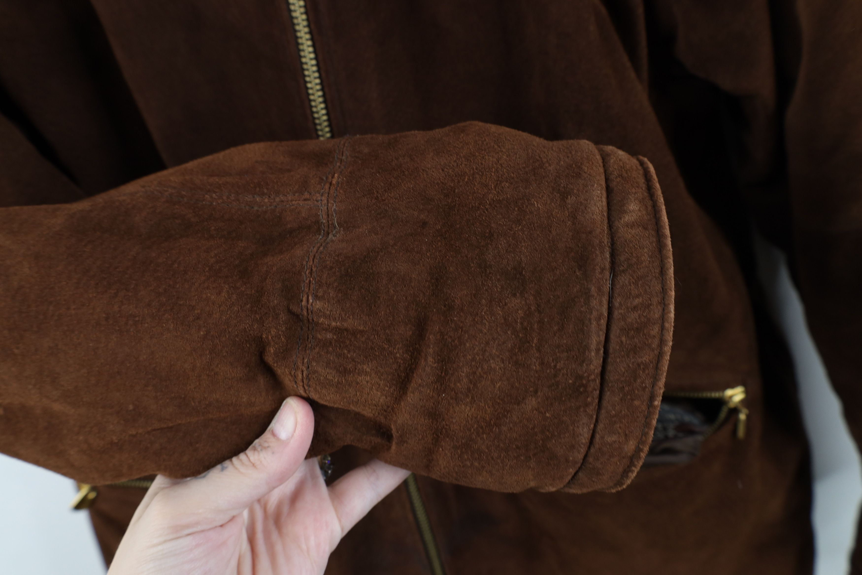 Vintage Vintage 90s Streetwear Reversible Leather Faux Fur Jacket Size L / US 10 / IT 46 - 8 Thumbnail