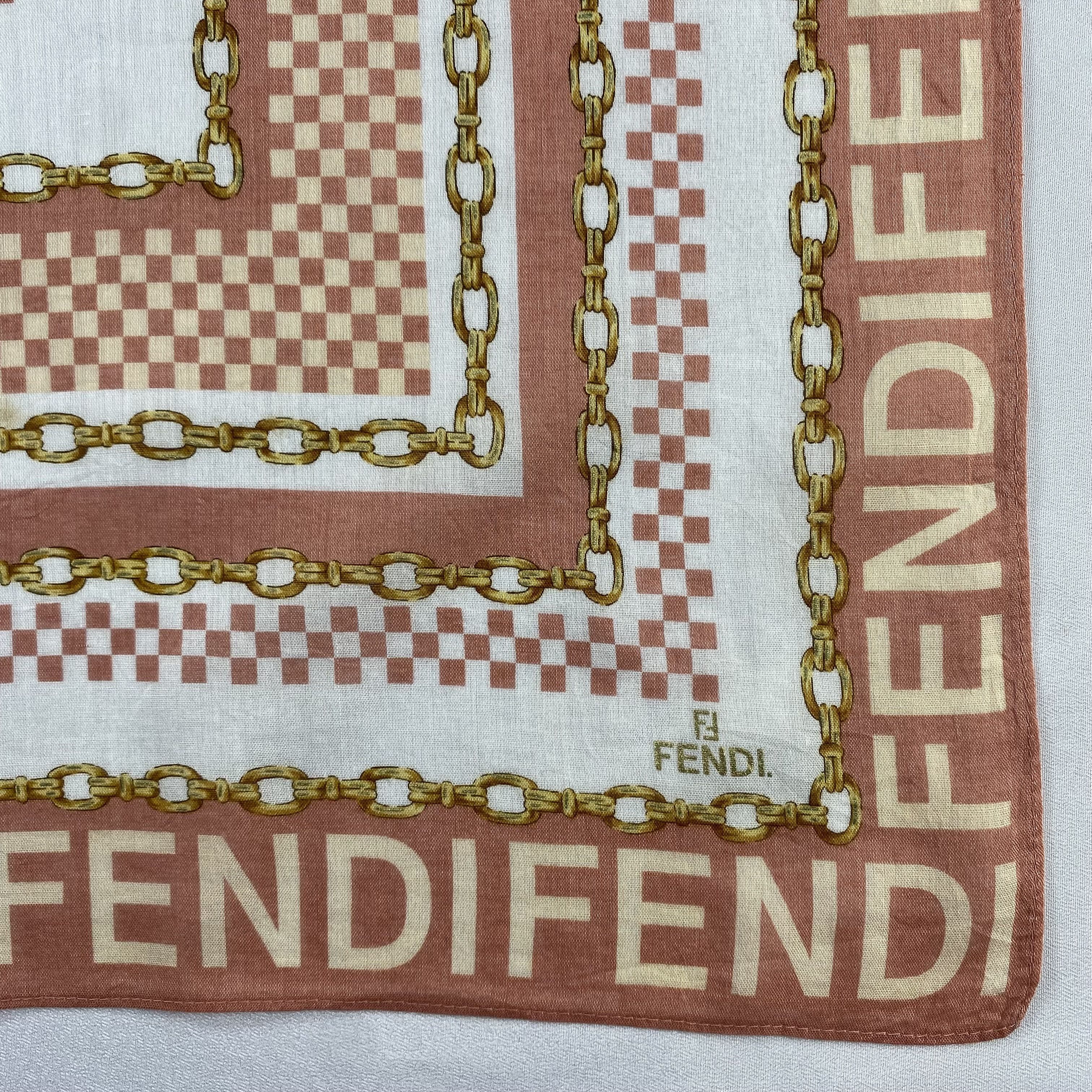 Vintage Fendi Handkerchief / Neckerchief / Bandana-P842 Size ONE SIZE - 3 Thumbnail