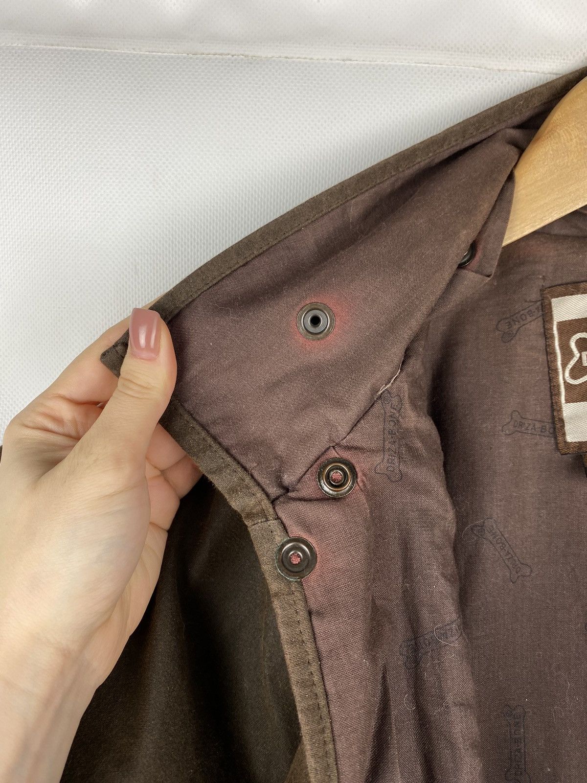 Barbour Driza-Bone vintage wax waxed cotton short weatherall jacket Size US S / EU 44-46 / 1 - 24 Thumbnail