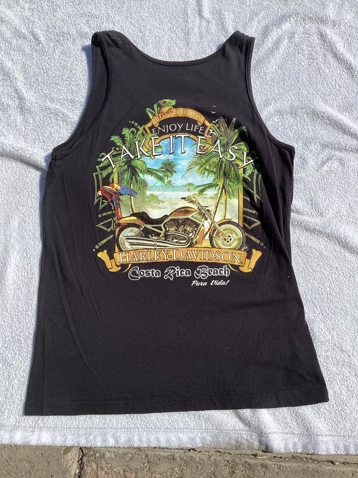 Harley Davidson Harley Davidson, motorcycle Costa Rica pura, Vida tank top Size US S / EU 44-46 / 1 - 1 Thumbnail