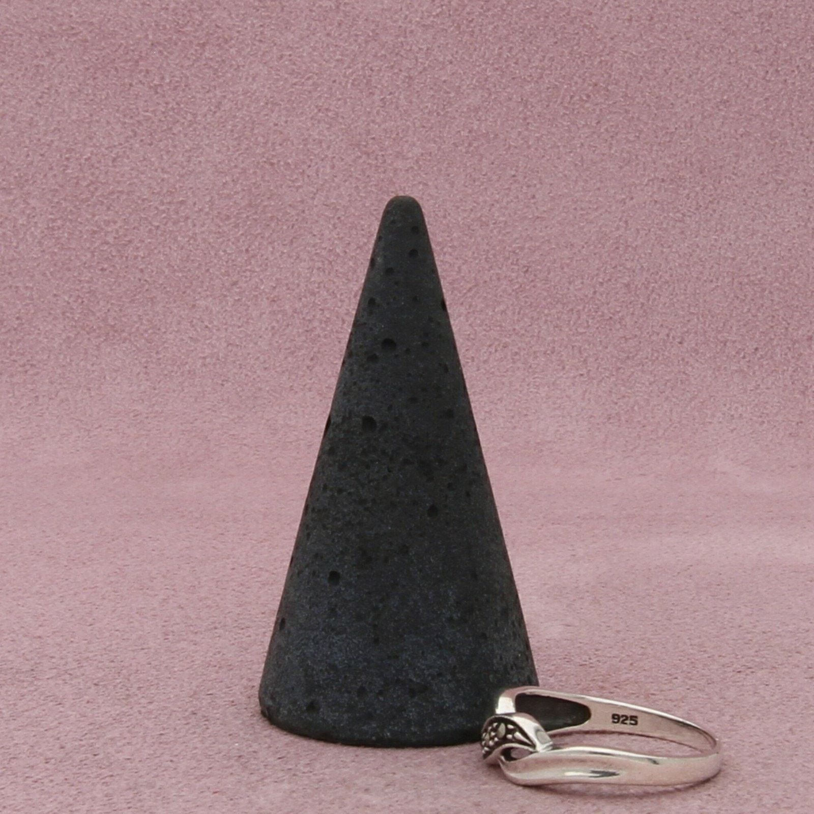 Sterling Silver sterling silver marcasite studded crossover ring size 7.75 Size ONE SIZE - 5 Thumbnail