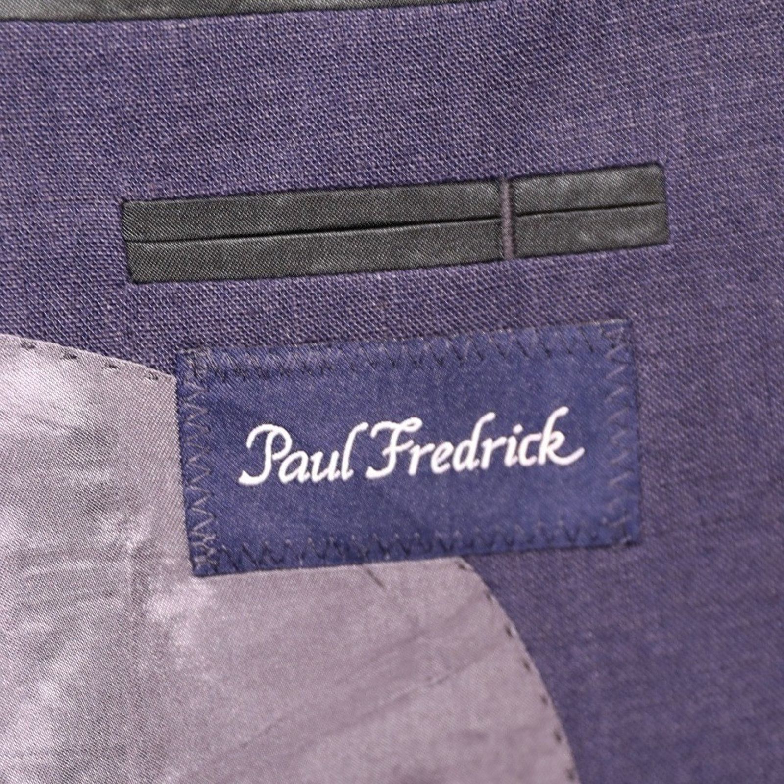 Paul Fredrick Paul Fredrick Suit Mens 48 Long Purple 2-Piece Pleated NWT Size 48L - 7 Thumbnail