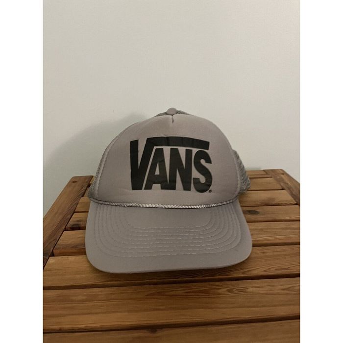Otto vtg vans snap back mens gray mesh trucker hat otto brand grailed