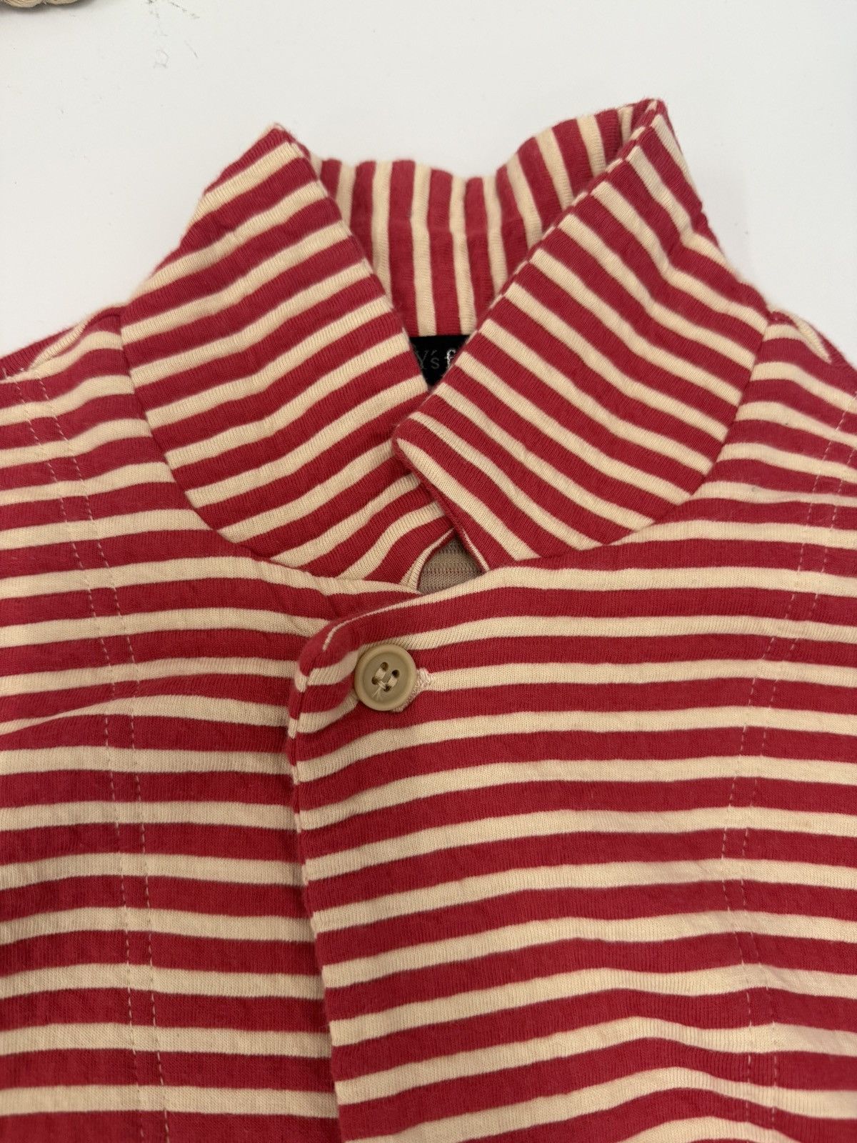 Y's Y’s for Living Long Stripe Cardigan Coat Jpn Minimalist Knit Size L / US 10 / IT 46 - 8 Thumbnail