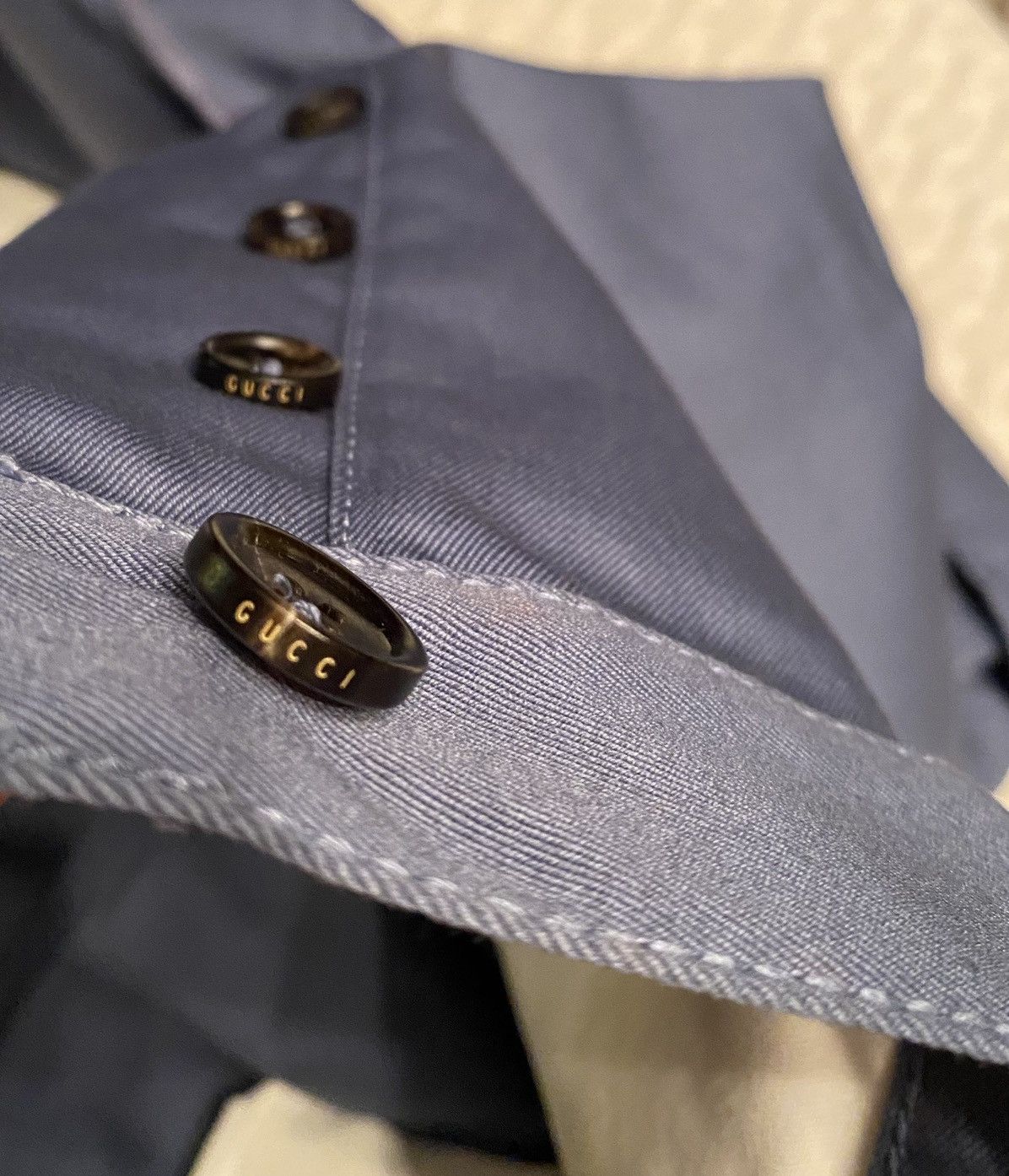 Gucci Gucci 🇮🇹 Blind for Love Thunder Blue Resort Bermudas 36 NWT Size US 36 / EU 52 - 9 Thumbnail
