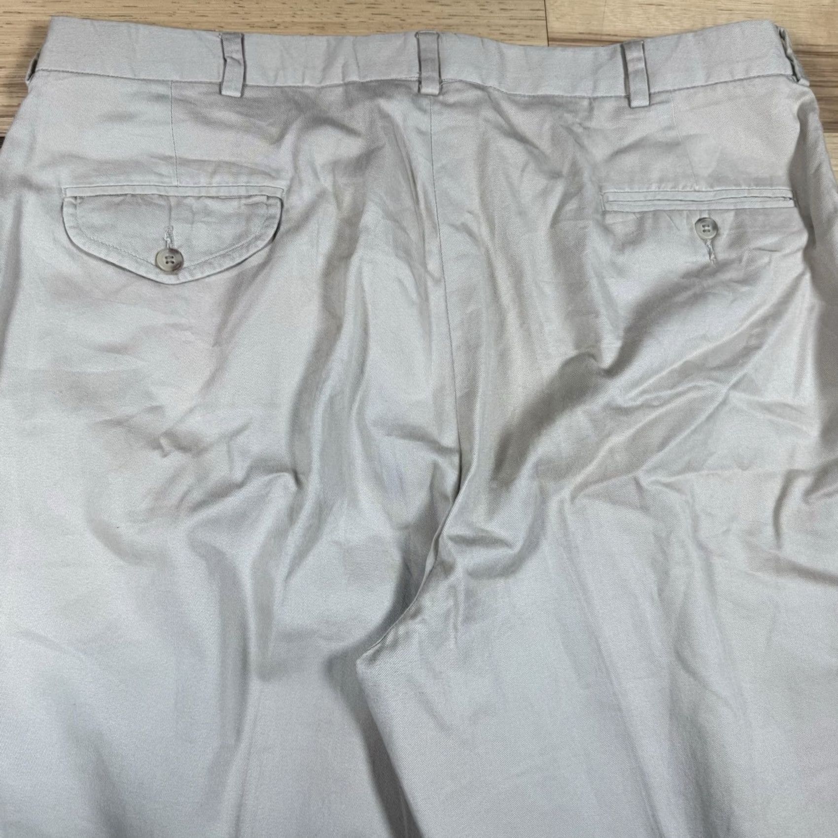 Polo Ralph Lauren VINTAGE Polo Ralph Lauren Dress Pants Mens 35x30 Khaki Beige Chino USA Made Size US S / EU 44-46 / 1 - 5 Thumbnail