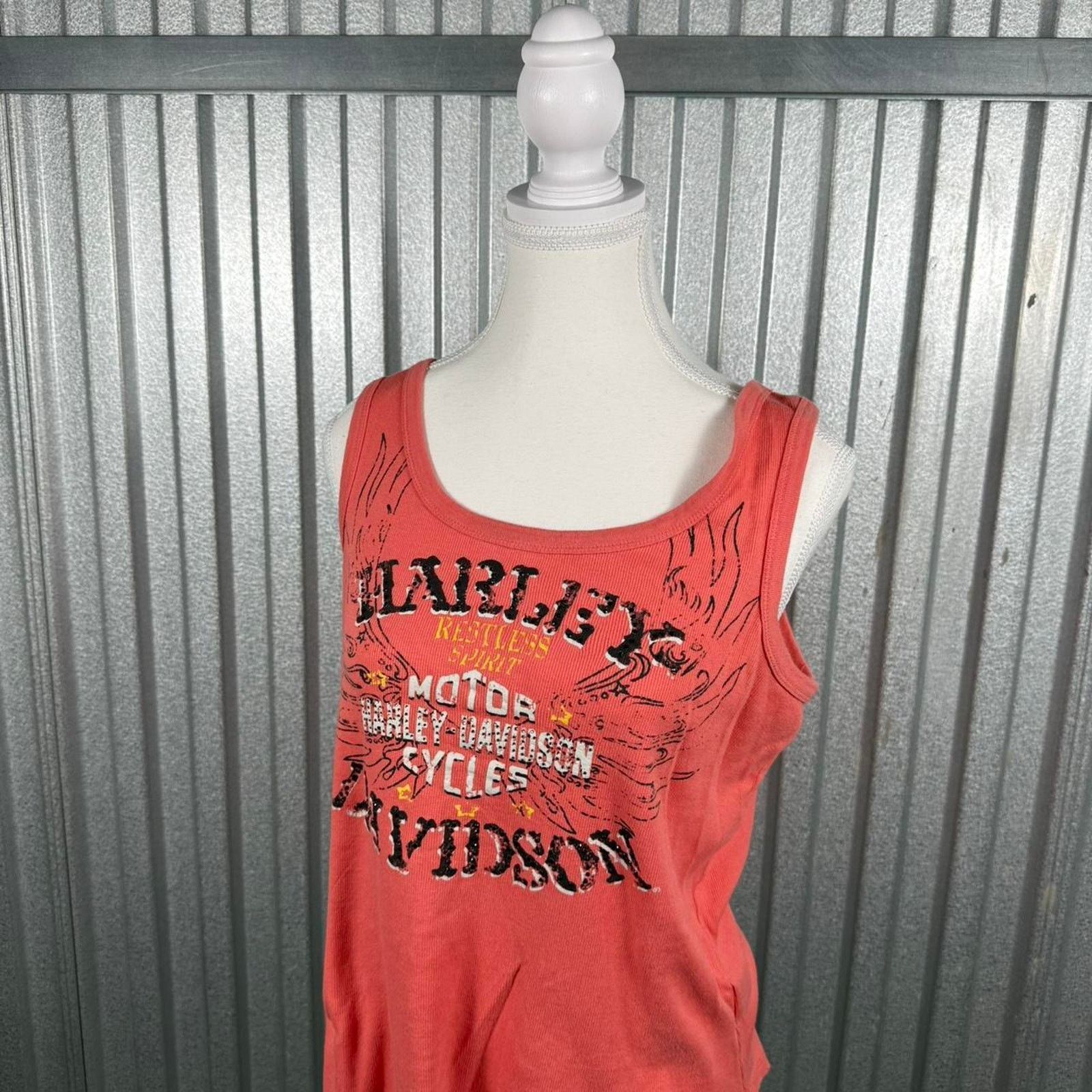 Harley Davidson Orange harley davidson wing peach Size L / US 10 / IT 46 - 3 Thumbnail