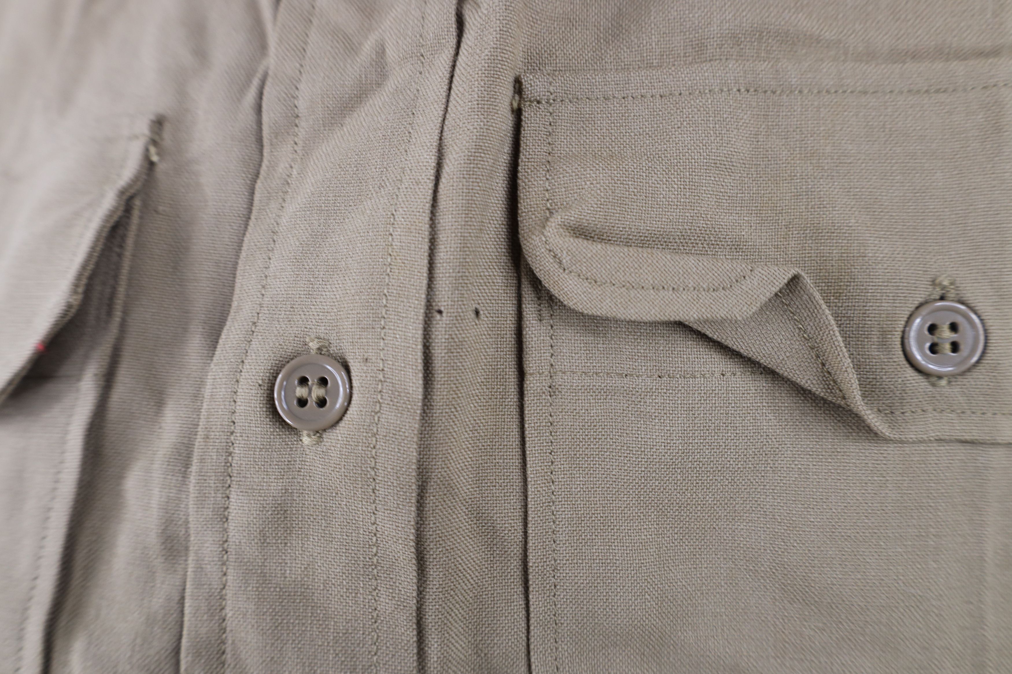 Vintage Vintage 40s World War II Military Field Button Shirt Size US M / EU 48-50 / 2 - 6 Thumbnail
