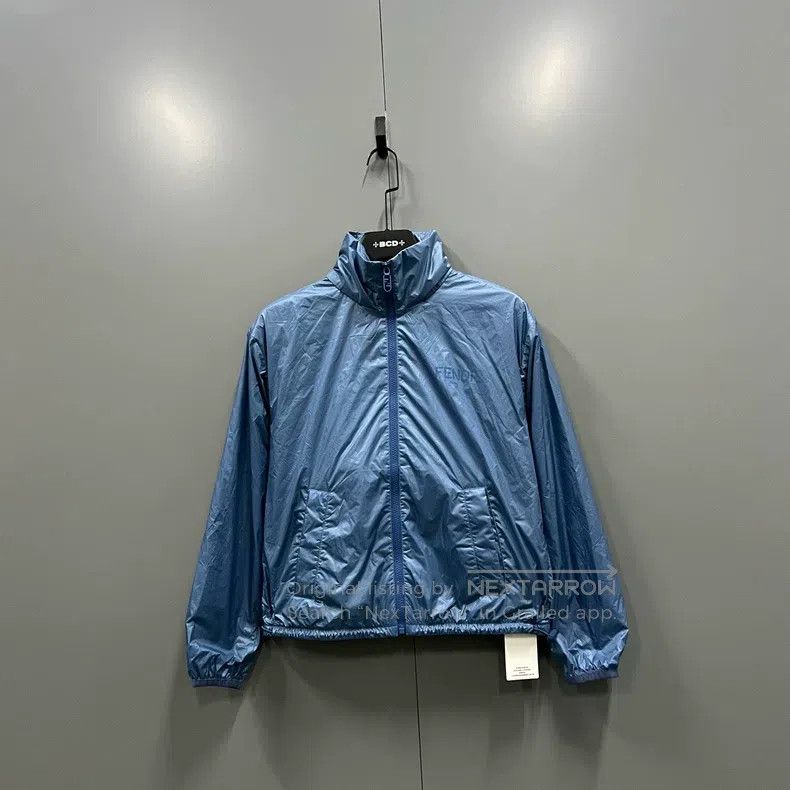 Fendi Fendi Blue Logo Printed Jacket Size XS / US 0-2 / IT 36-38 - 4 Thumbnail