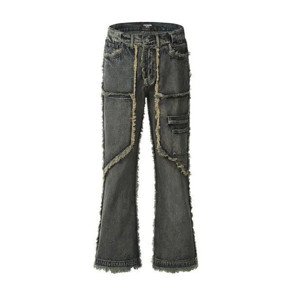 VIBE #33 Heavy Craft Washed Distressed Faded Jeans Size US 35 - 1 Thumbnail