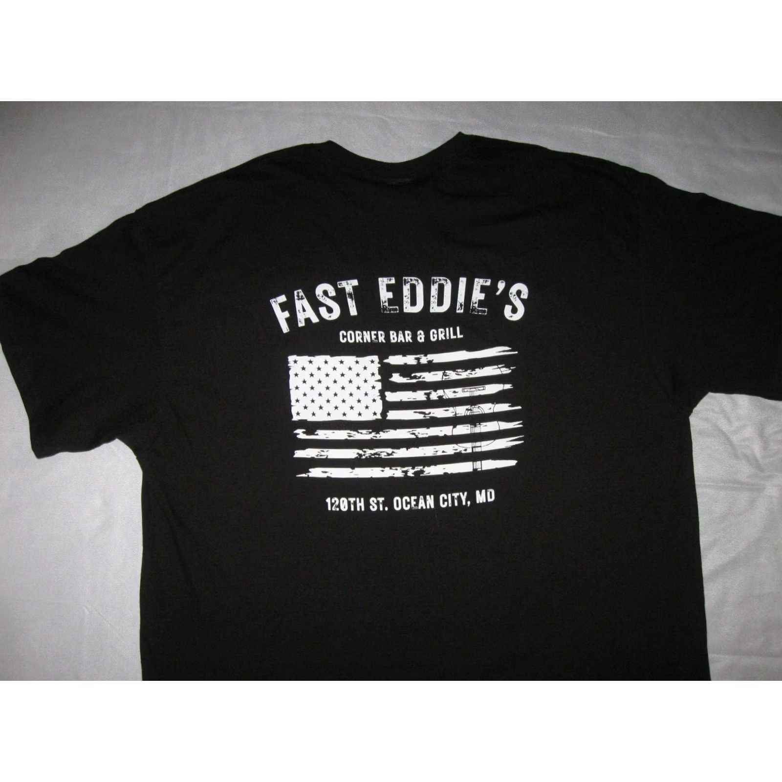 Delta Delta OCMD Beach T Shirt Men XL Black 120th Ocean City Maryland Fast Eddie's Bar & Grill Logo Shirt Celebrate Beach 120th Mens XL Black Ocean City MD Size US XL / EU 56 / 4 - 3 Thumbnail