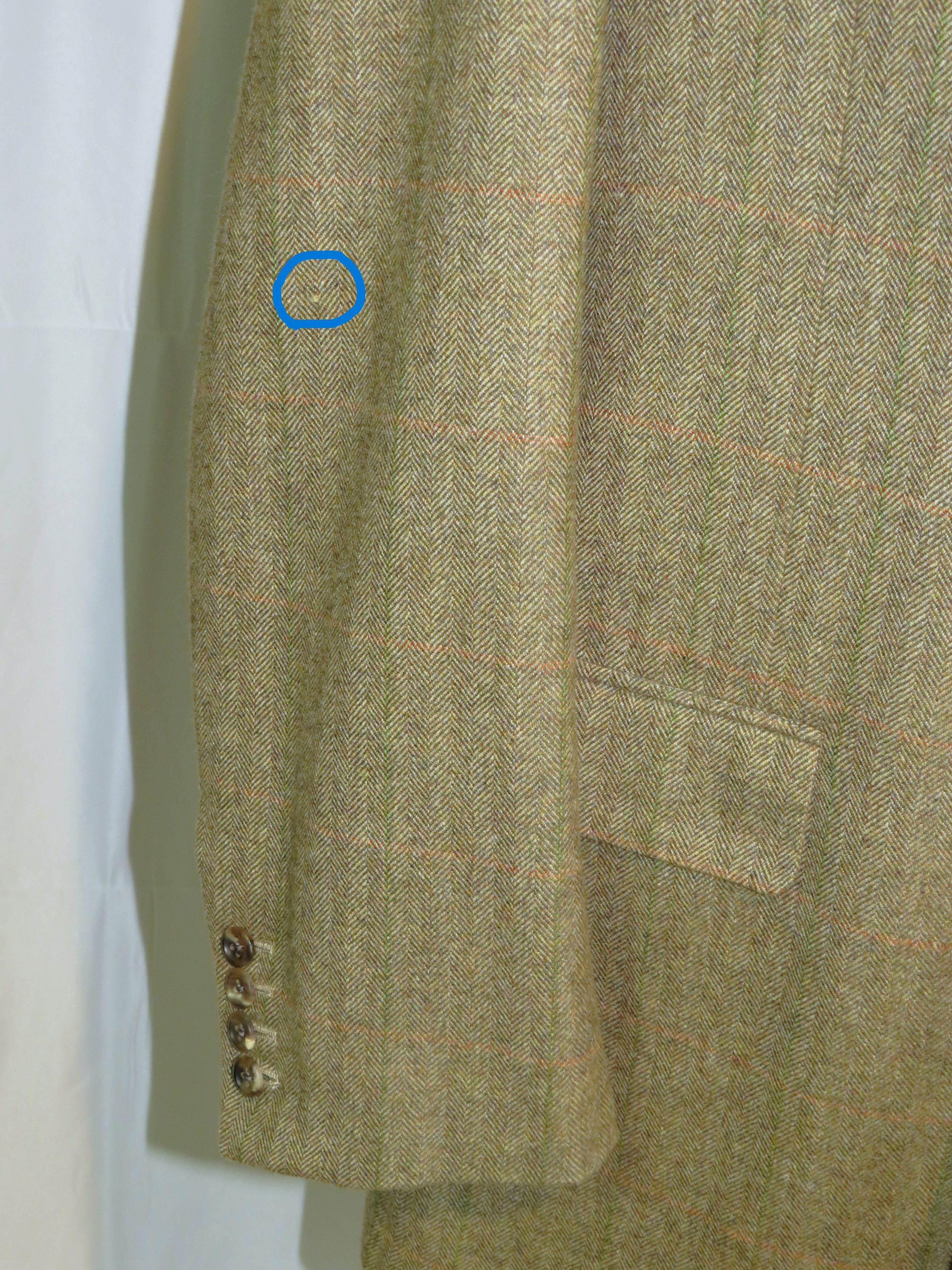 Oxxford Clothes Highest Quality Light Brown HBONE Cashmere Blend Blazer 42L Size 42L - 11 Thumbnail