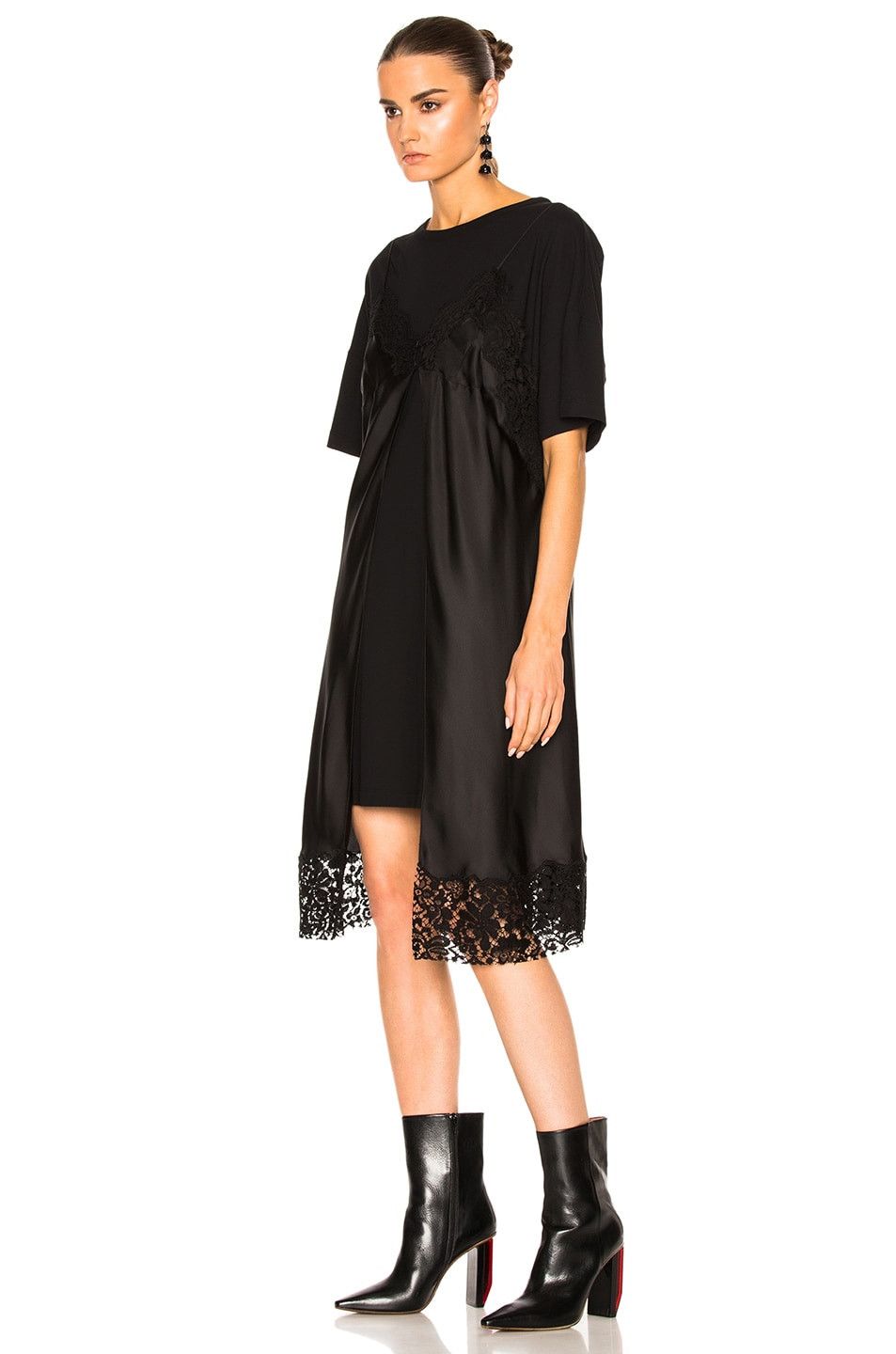 Maison Margiela Maison Margiela - Silk Layered Lace Dress Size XS / US 0-2 / IT 36-38 - 2 Thumbnail