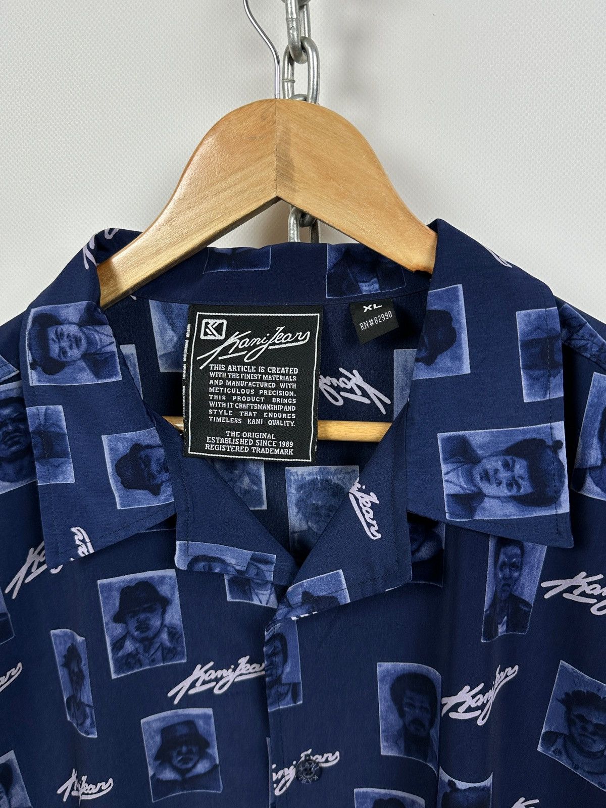 Karl Kani Vintage Karl Kani Jeans Monogram All Over Print Shirt Size US XL / EU 56 / 4 - 13 Thumbnail