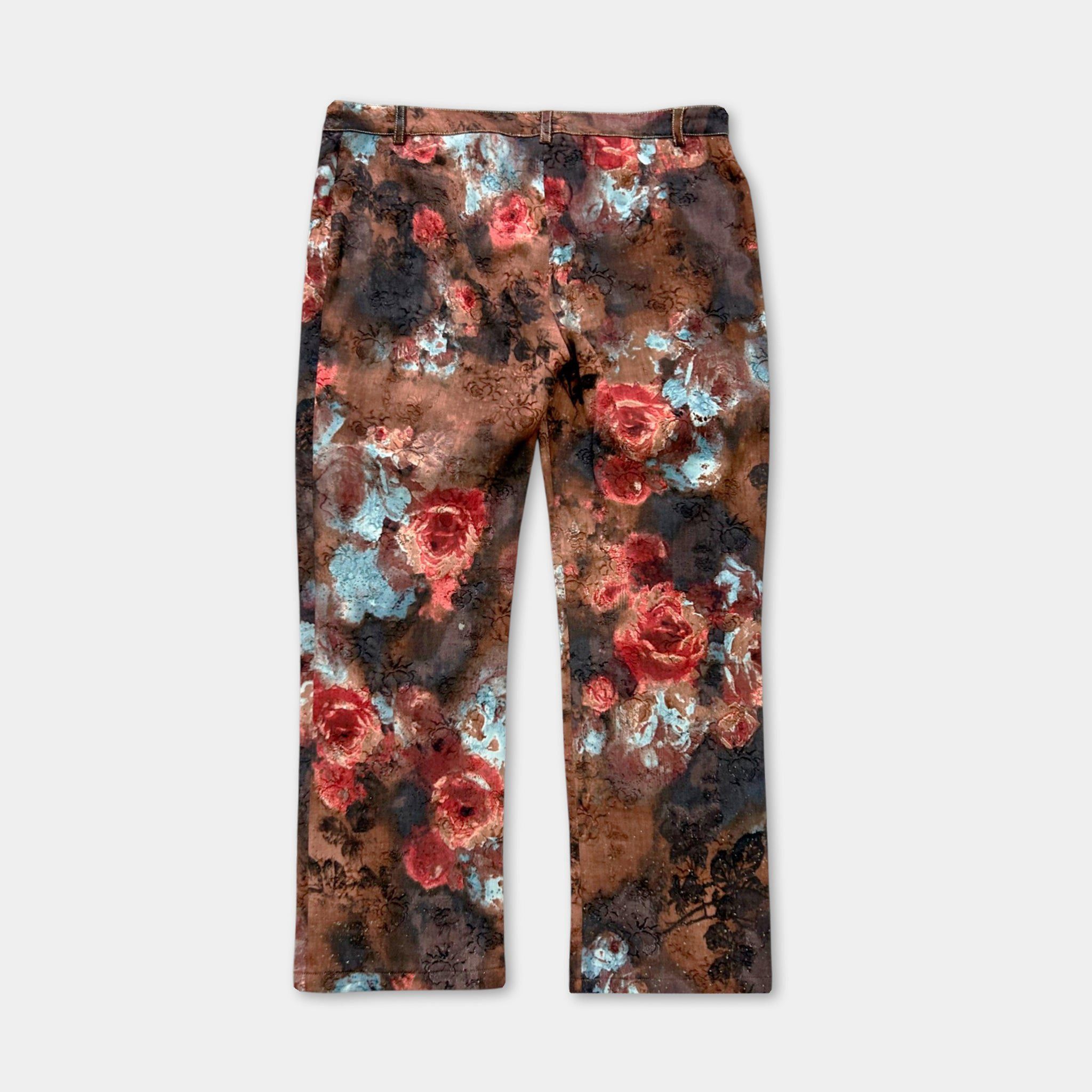 Roberto Cavalli Roberto Cavalli Class Floral Wide Leg Pants Size US 31 - 5 Thumbnail