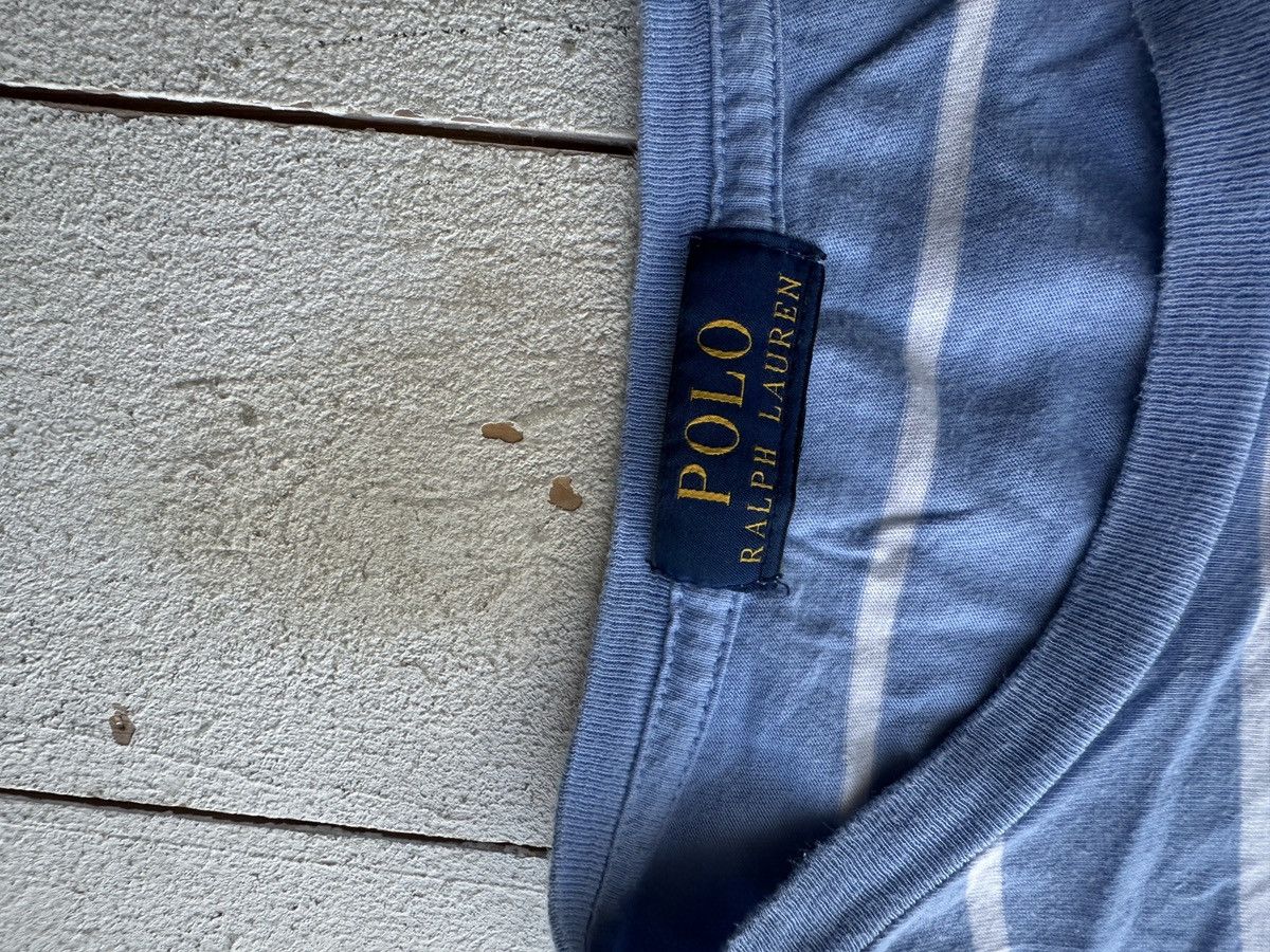 Polo Ralph Lauren 🚨VNTG RALPH LAUREN BLUW STRIPED MEN TEE WITH BIG PONY LOGO Size US S / EU 44-46 / 1 - 4 Thumbnail