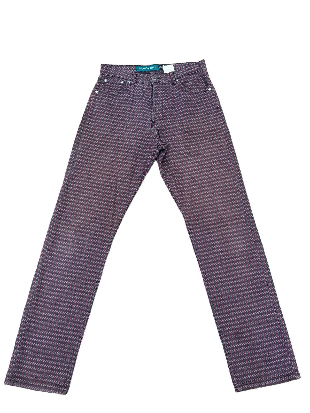 Levi's Vintage 90s Levi’s Silvertab Boy’s Cut Embroidery Checkered Size US 30 / EU 46 - 1 Thumbnail