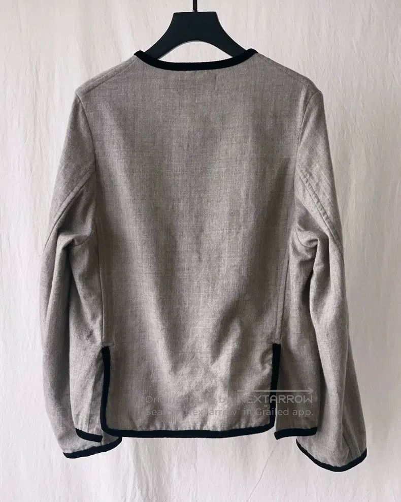 Comme des Garcons Comme Des Garcons Trimmed Velvet Gray Wool Jacket Size L / US 10 / IT 46 - 5 Thumbnail