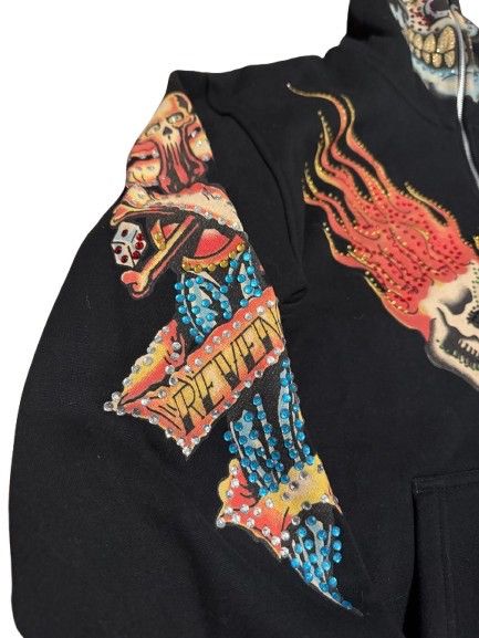 Ed Hardy Vintage Ed Hardy Rhinestone hoodie Size US M / EU 48-50 / 2 - 3 Thumbnail